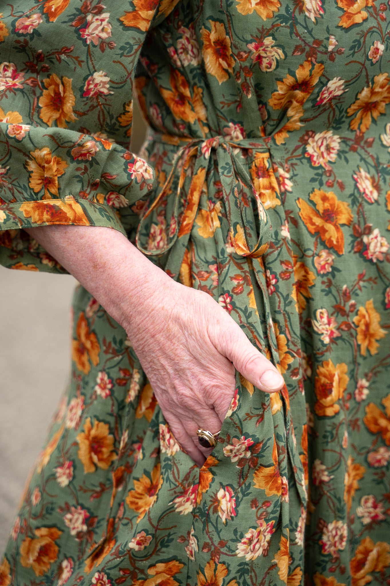 The Golden Flower Dress