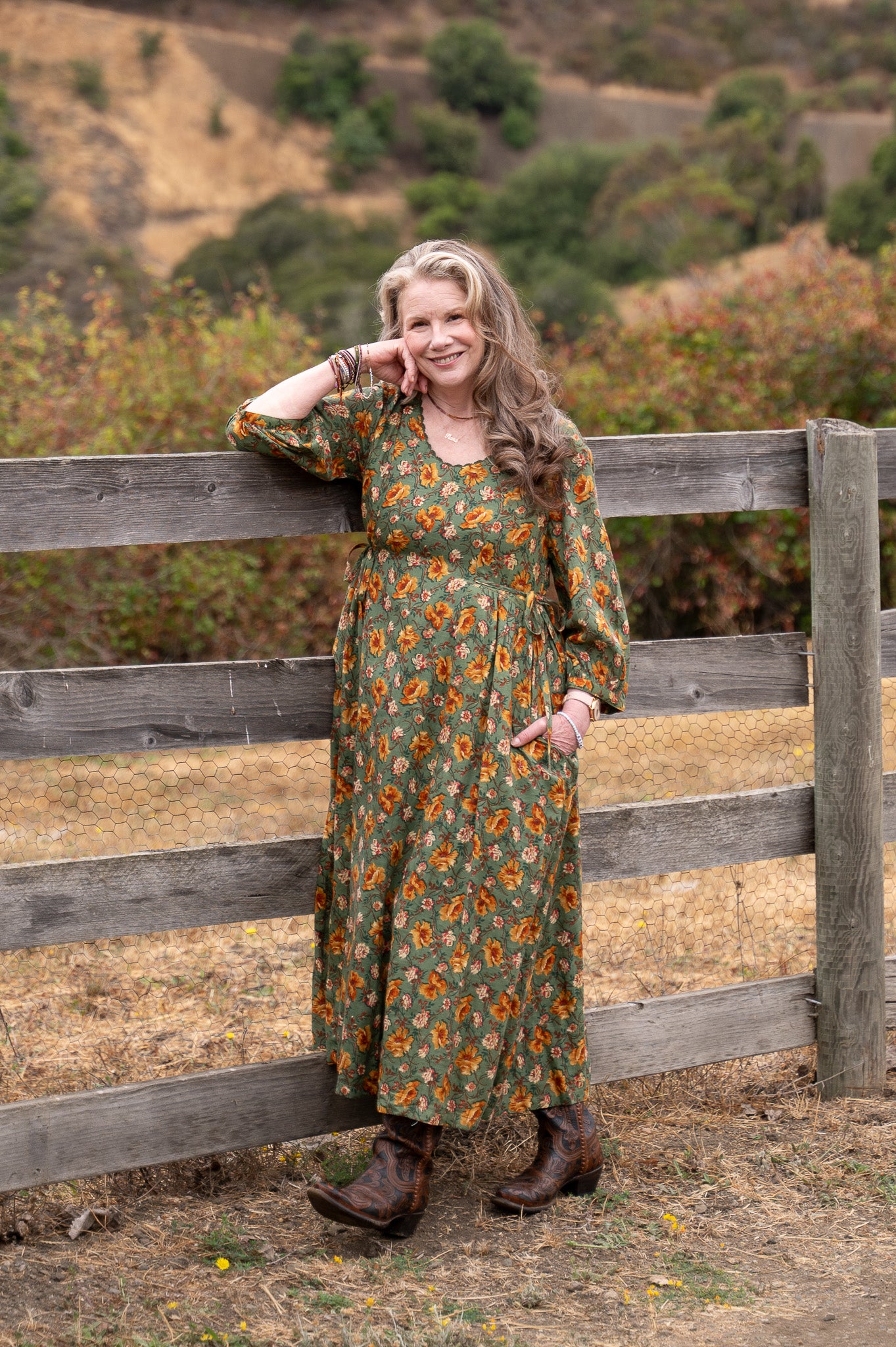The Golden Flower Dress