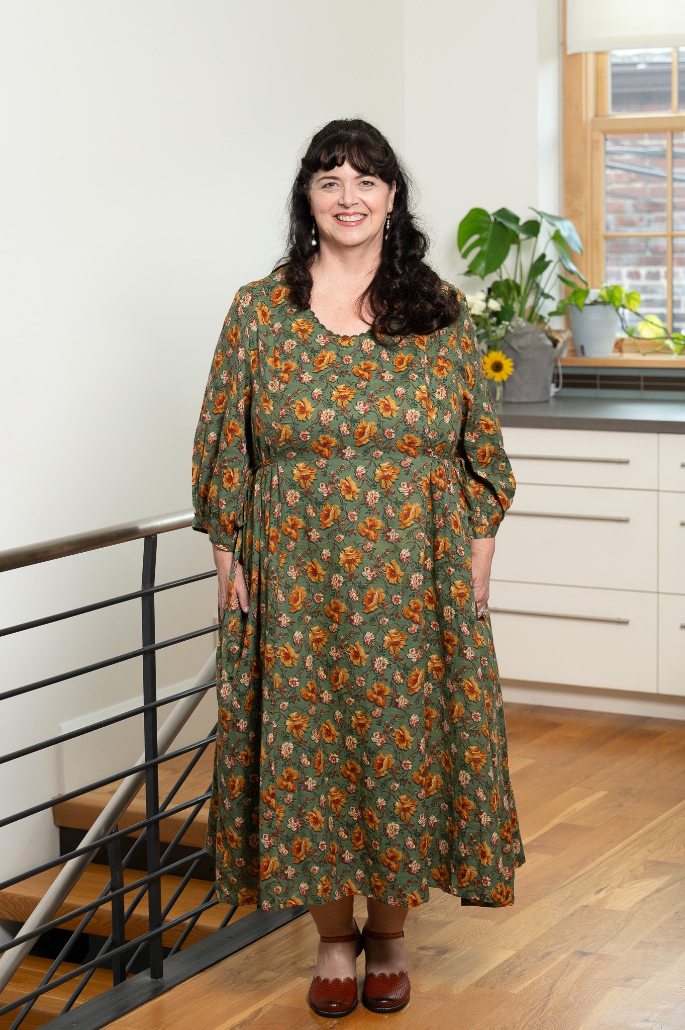 The Golden Flower Dress