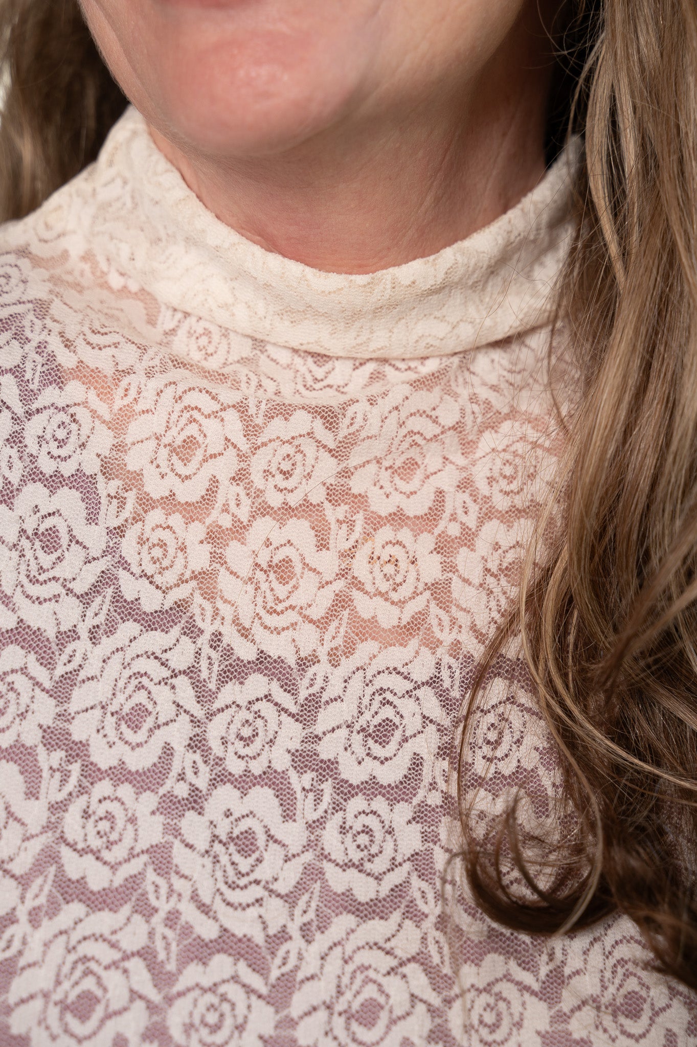 The Heirloom Lace Tee in Ecru