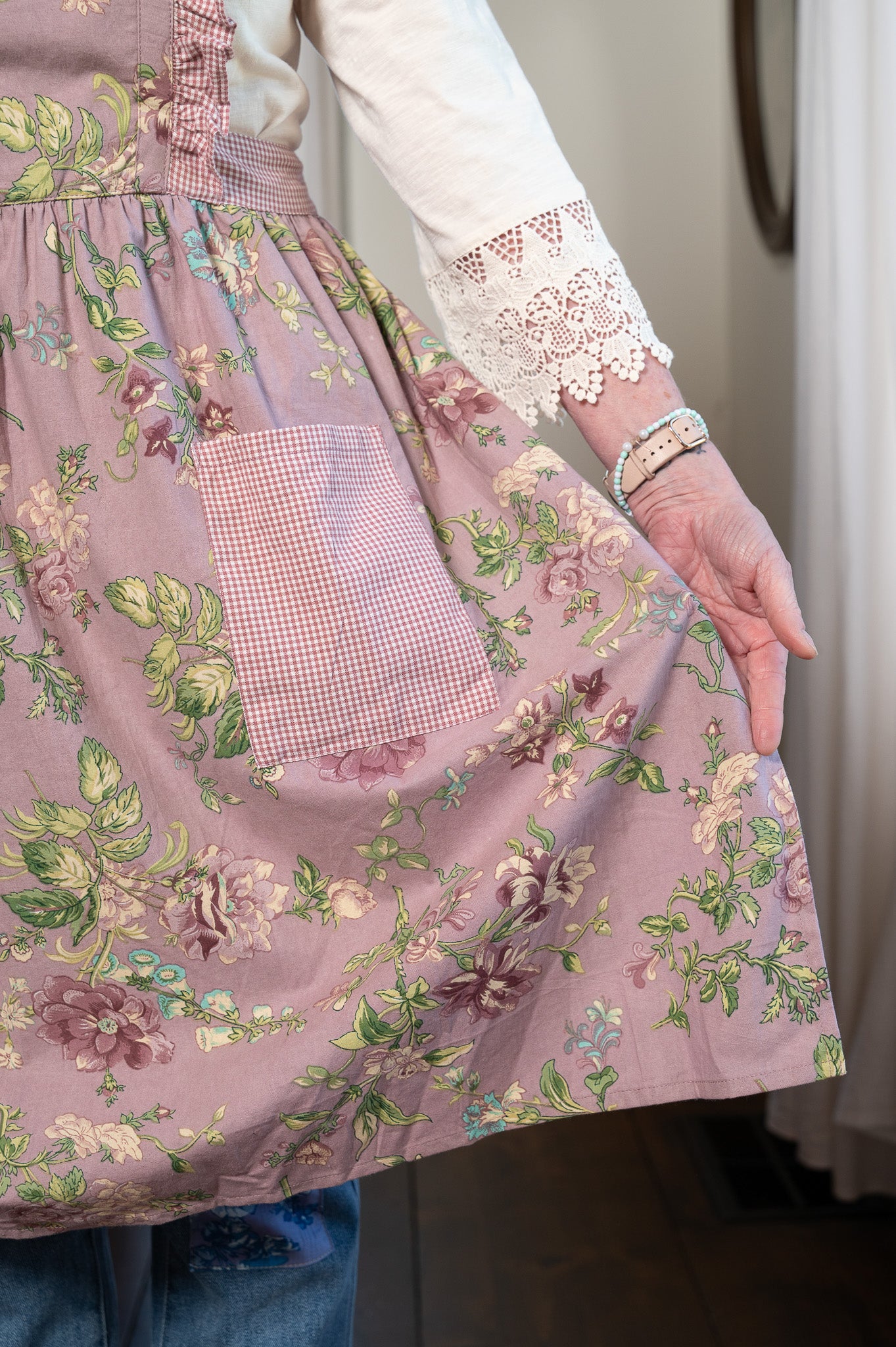 Miline Ruffle Prairie Apron