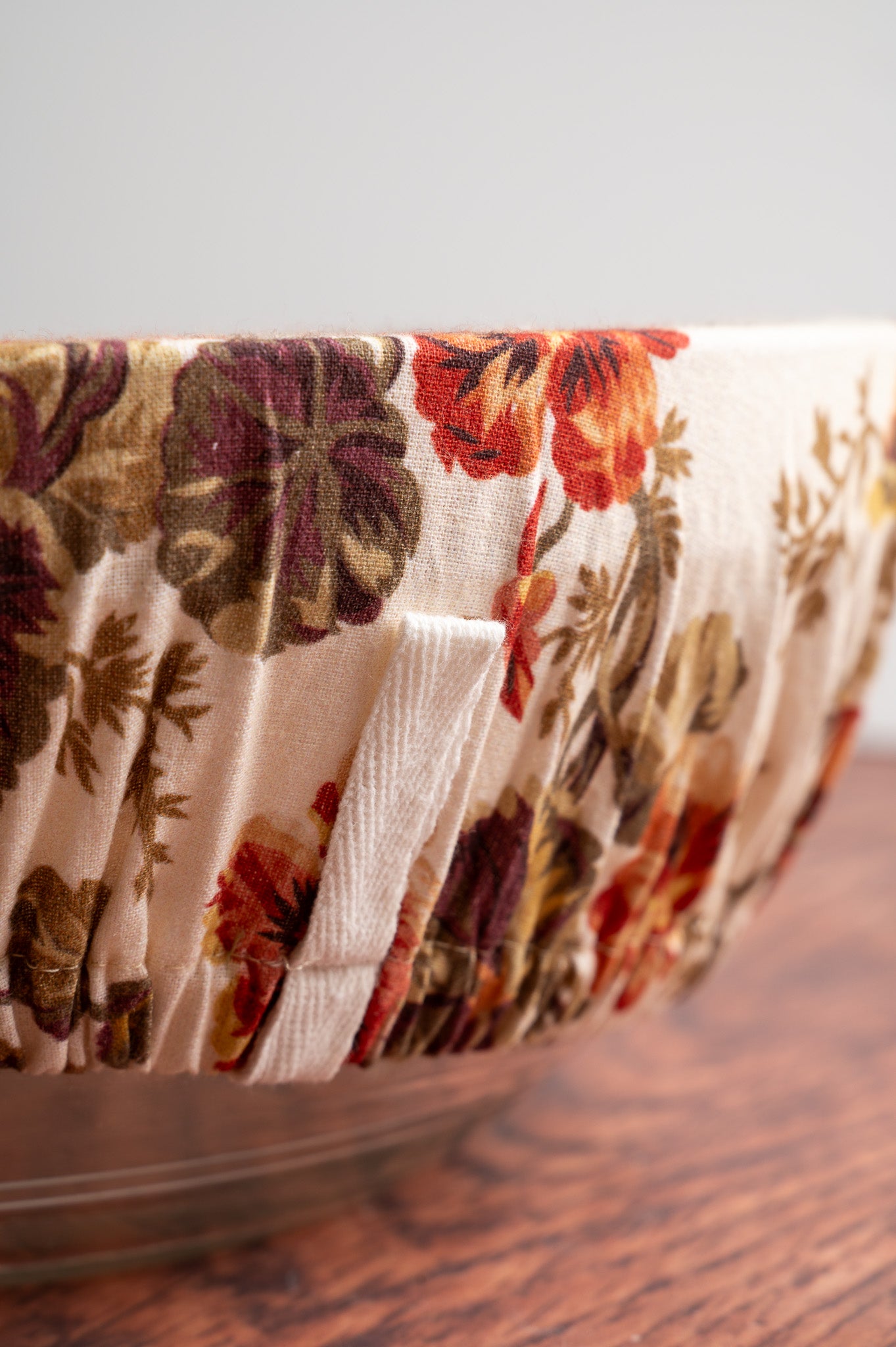 Nasturtium Wheat Bowl Covers, Set of 2
