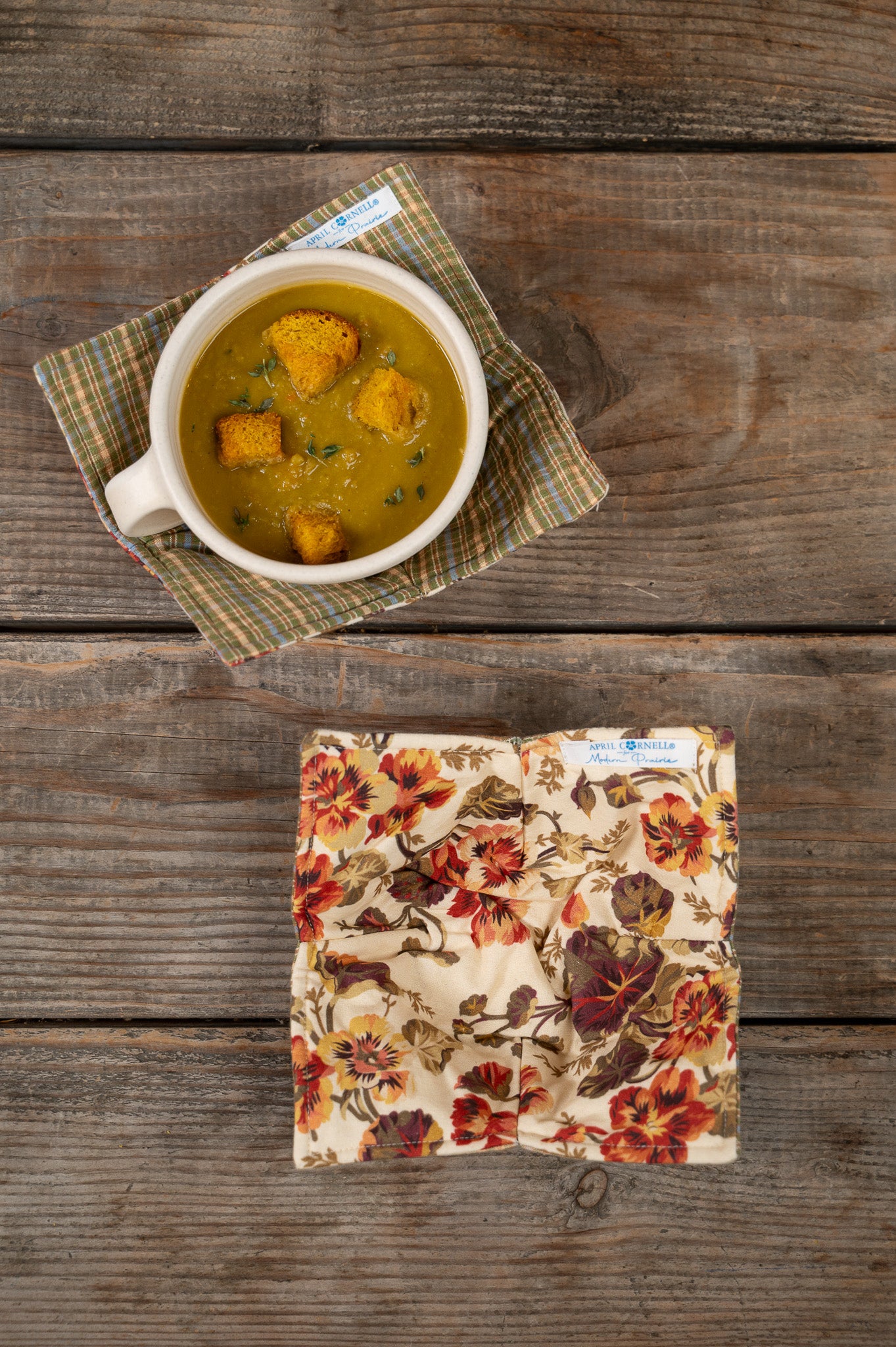 Nasturtium Wheat Bowl Cozy, Set of 2