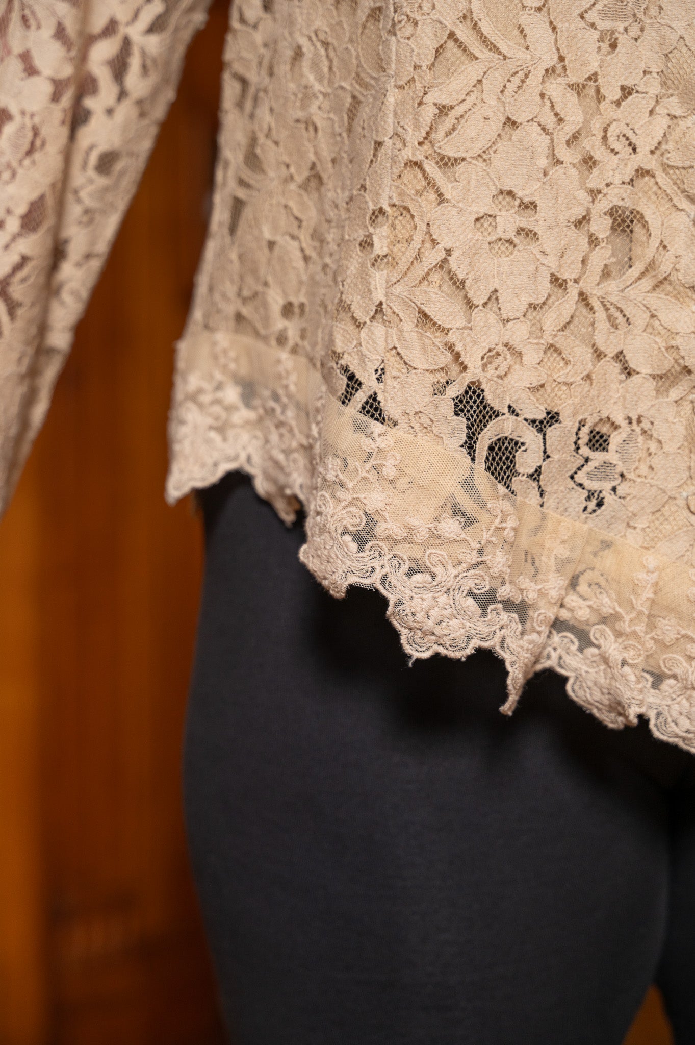 Operetta Lace Blouse in Antique White