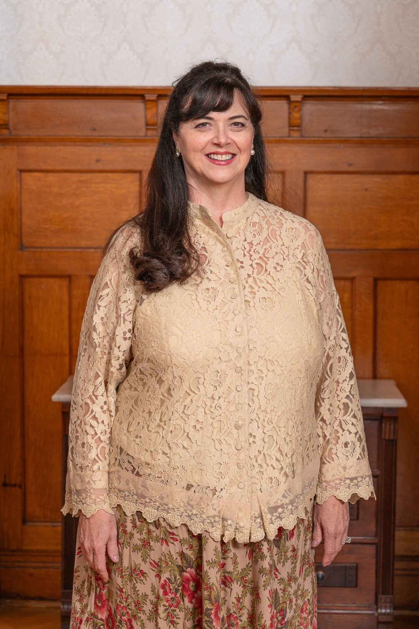 Operetta Lace Blouse in Antique White