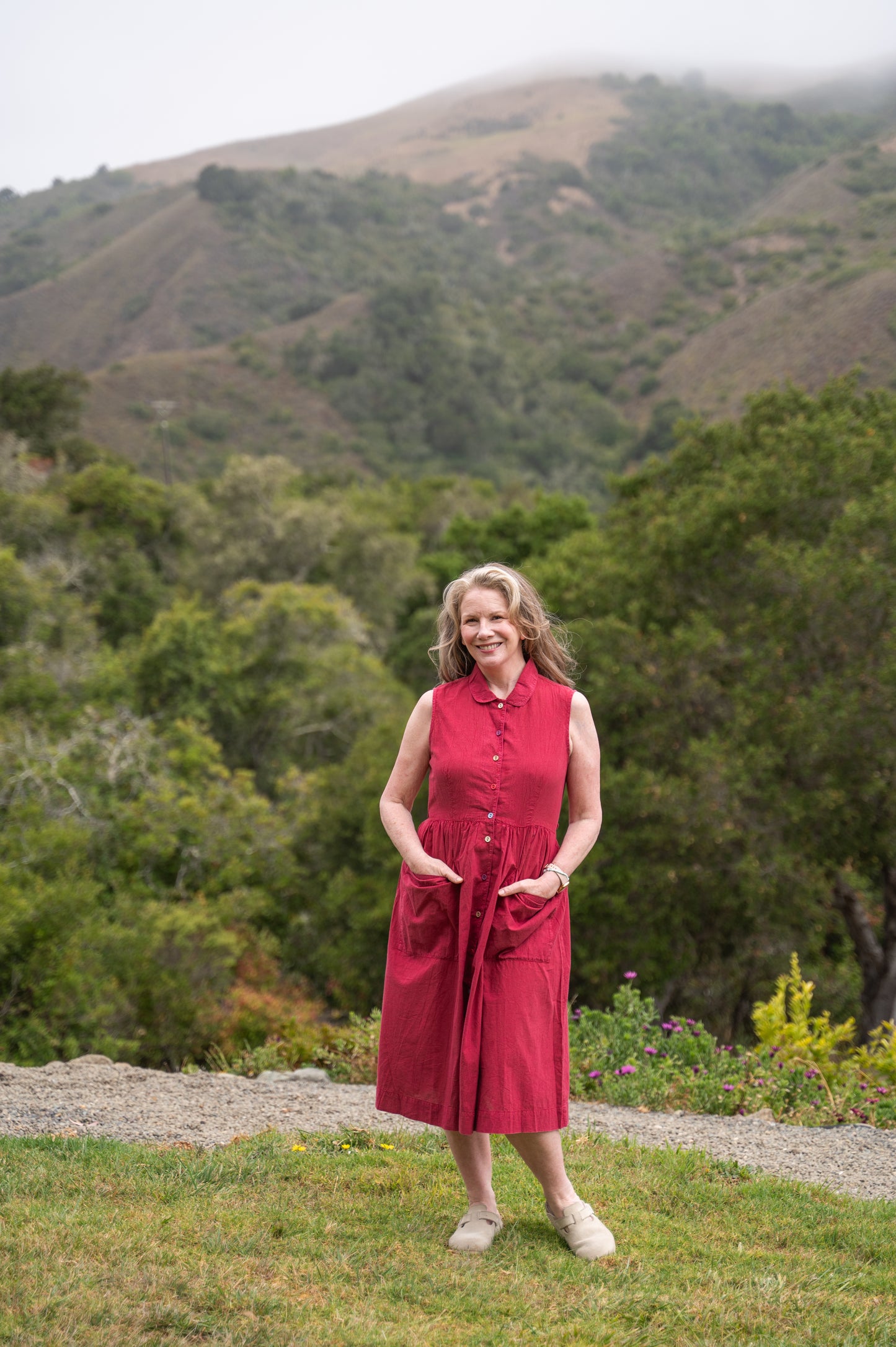 The Porch Swing Dress in Red