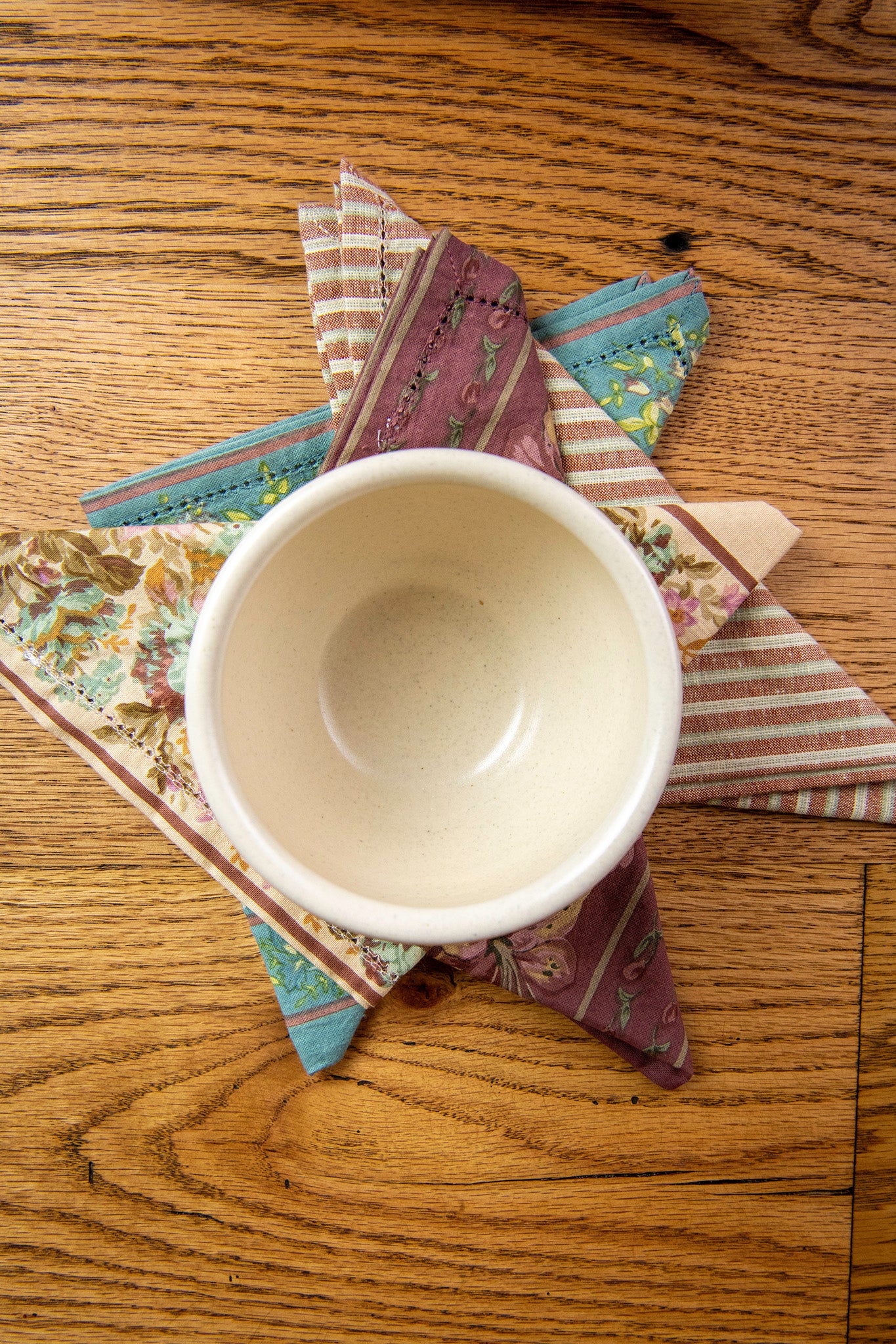 Let's Dip Again Small Ridges Bowl in Prairie Linen