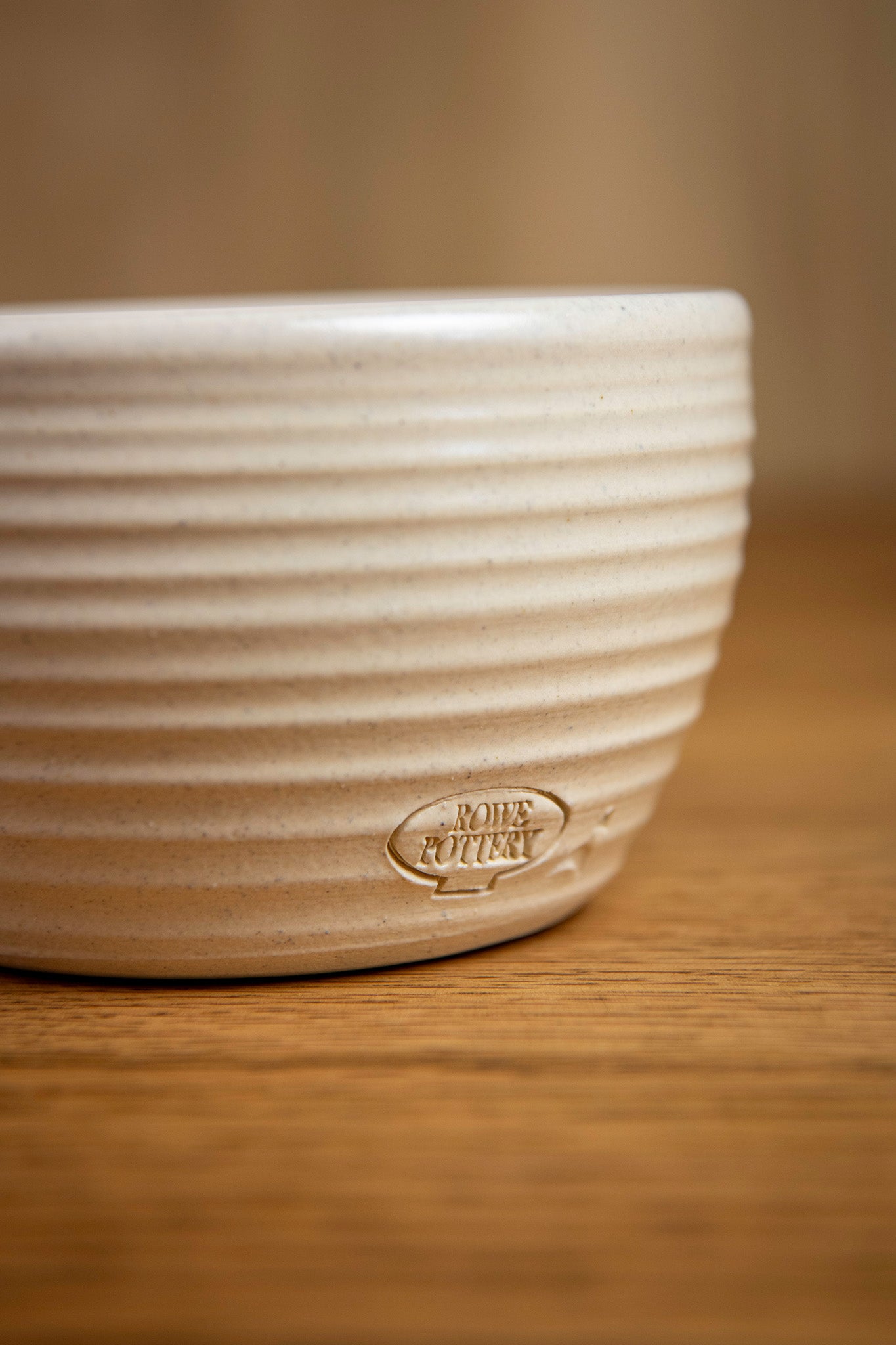 Let's Dip Again Small Ridges Bowl in Prairie Linen