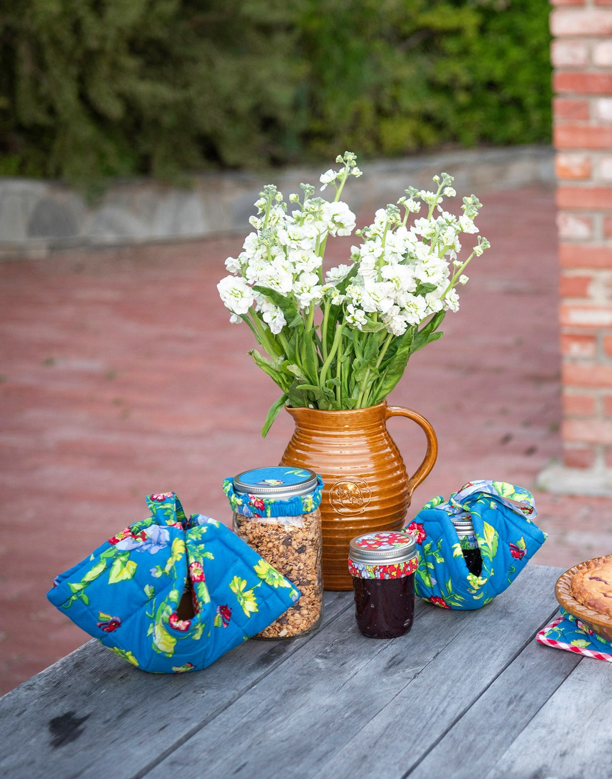 Primary Patchwork Mason Jar Carrier