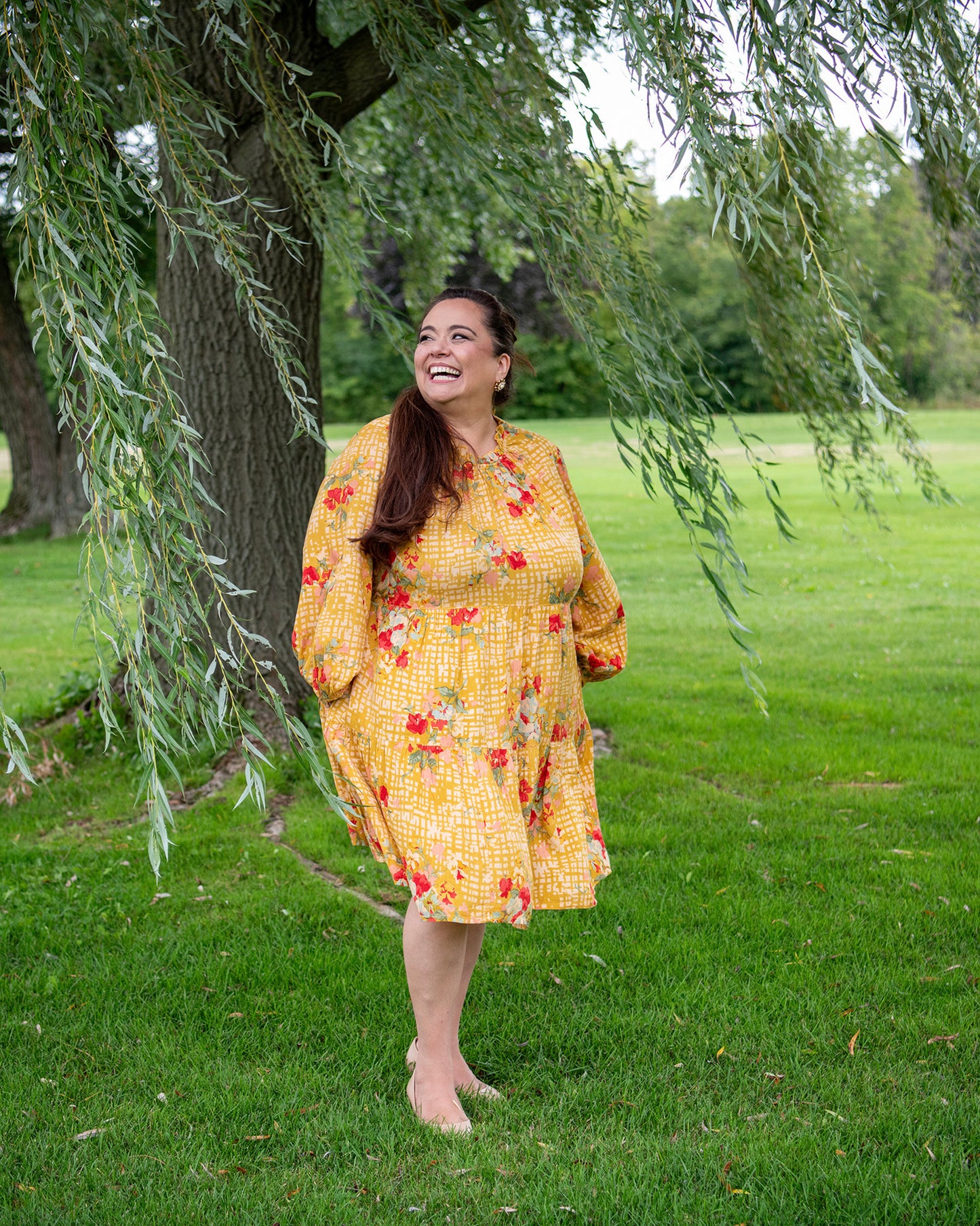 Lisbon Rose Knee-Length Dress