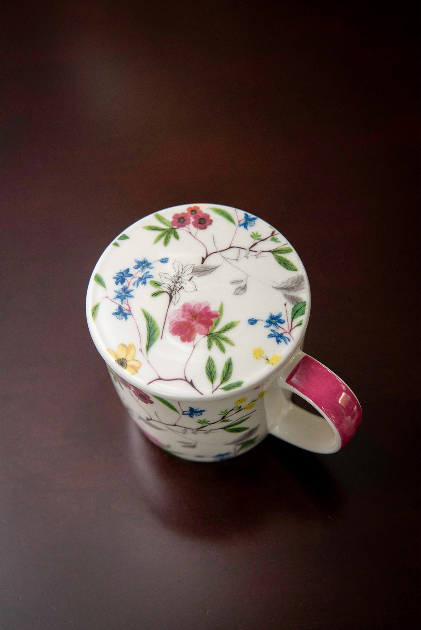 Flower Power Tea Mug & Strainer Set
