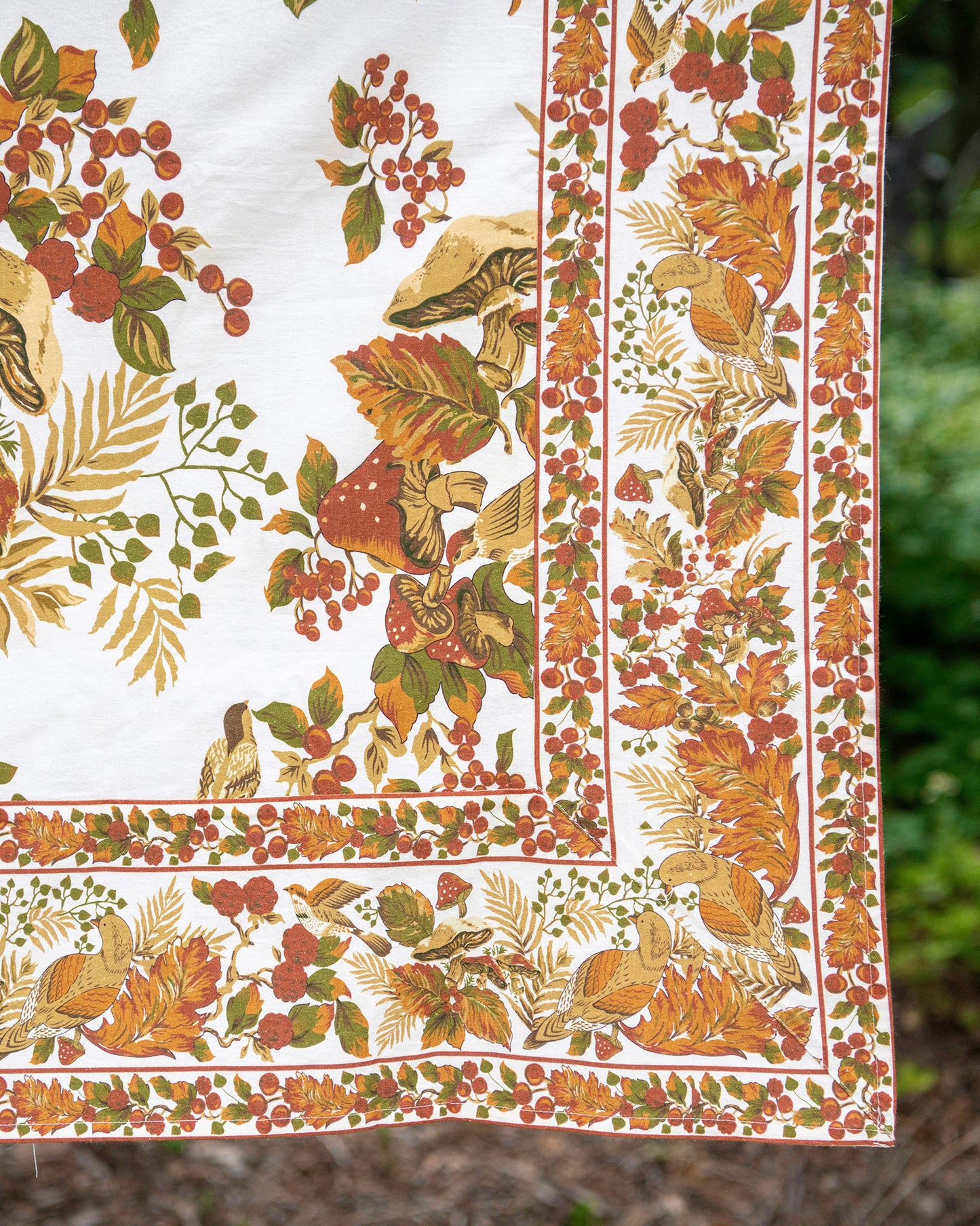 Harvest Floral Tablecloth in Ivory, 60x90