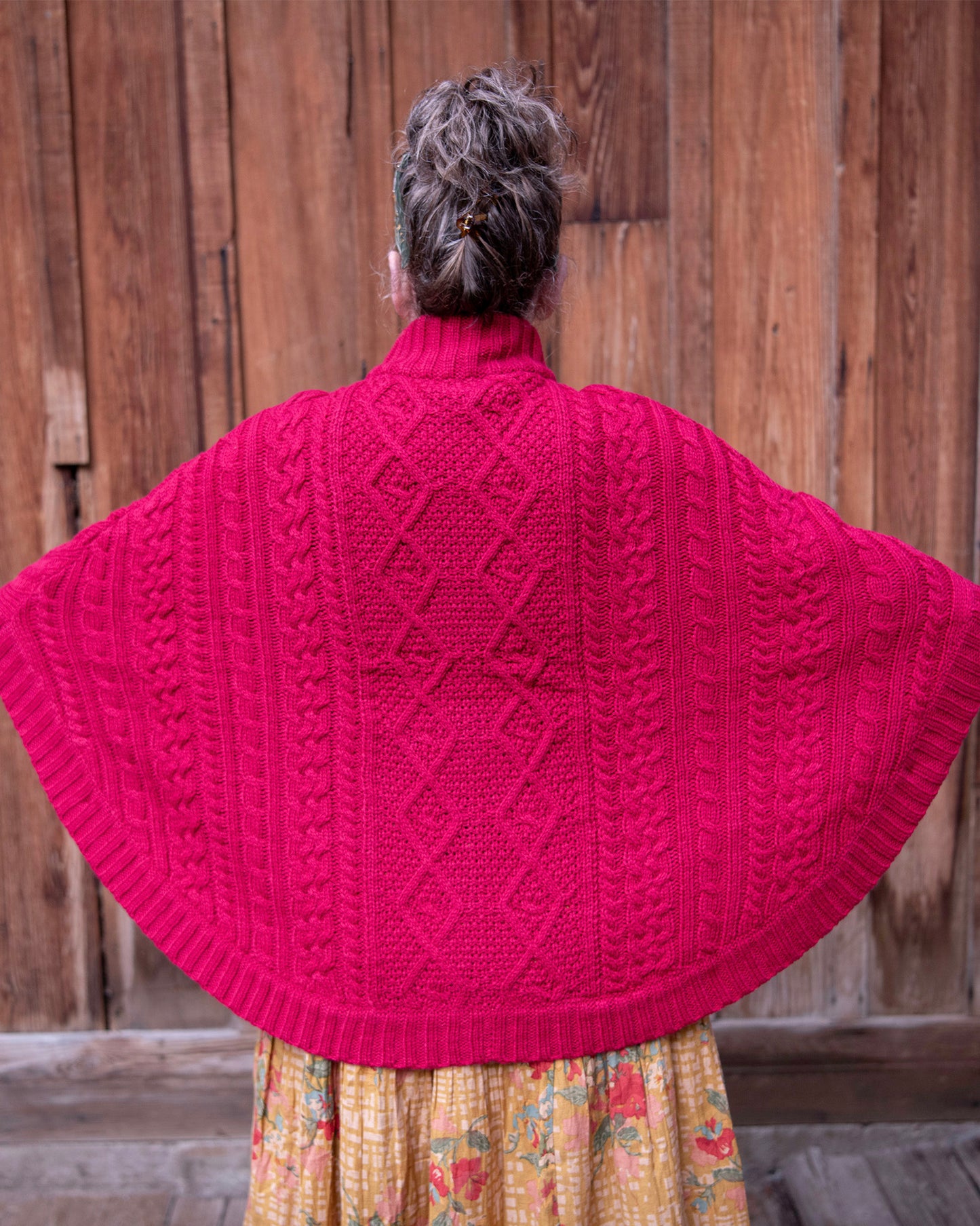 Woodland Cape in Crimson