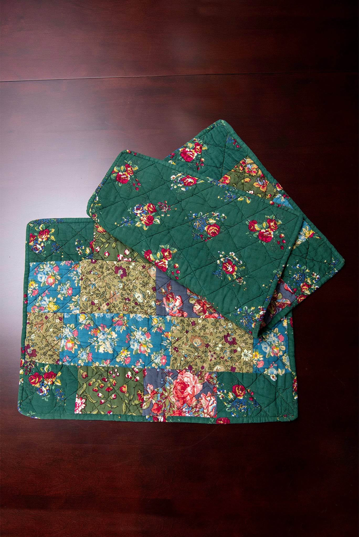 Woodland Patchwork Placemats, Set of 2