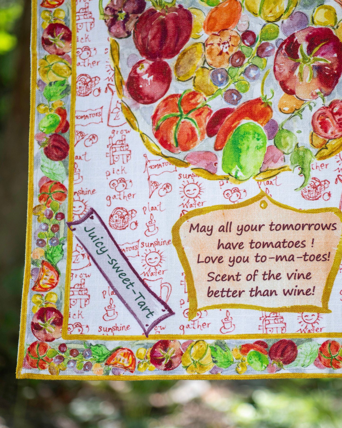 To-ma-toes Tea Towel