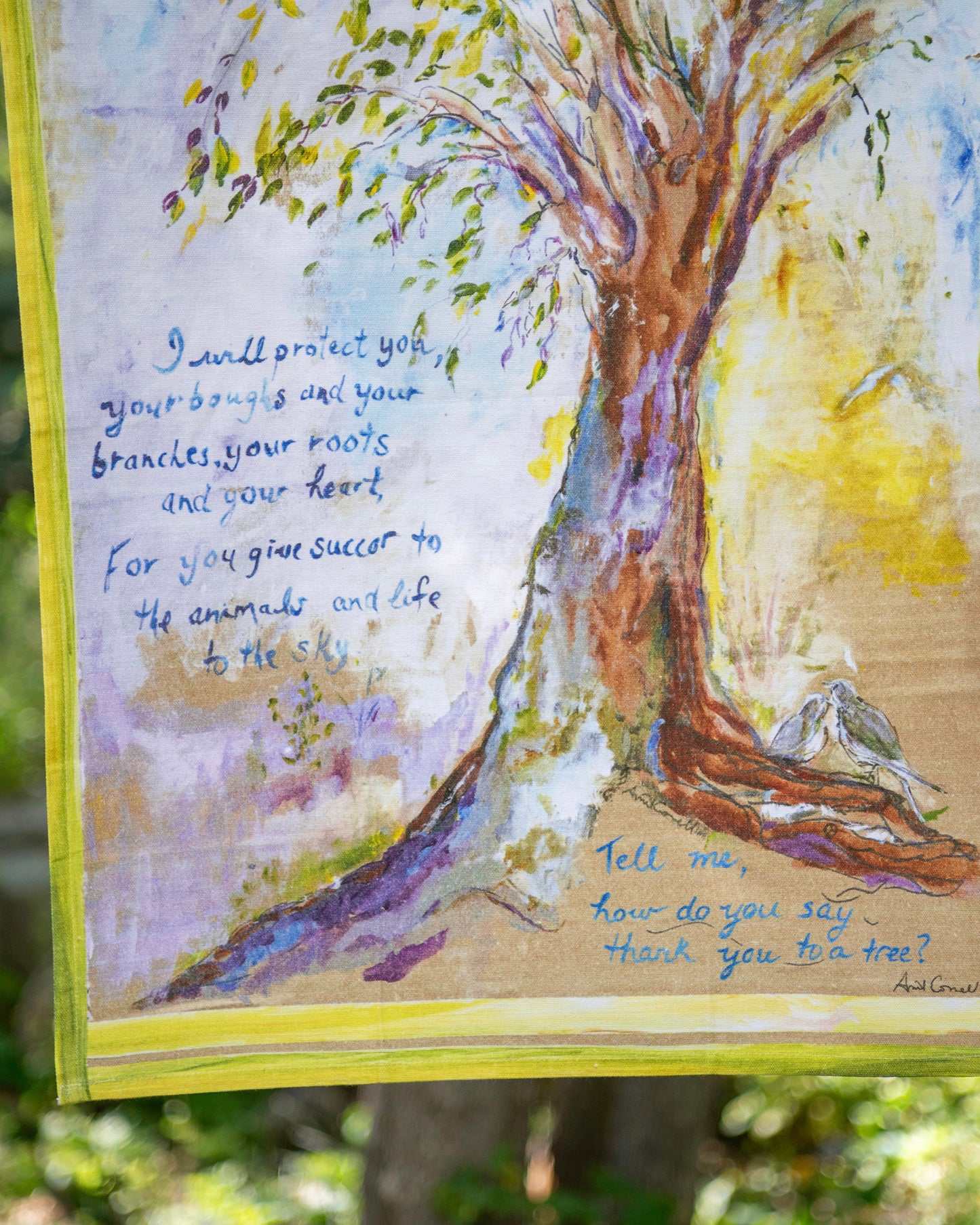 Thank You Tree Tea Towel