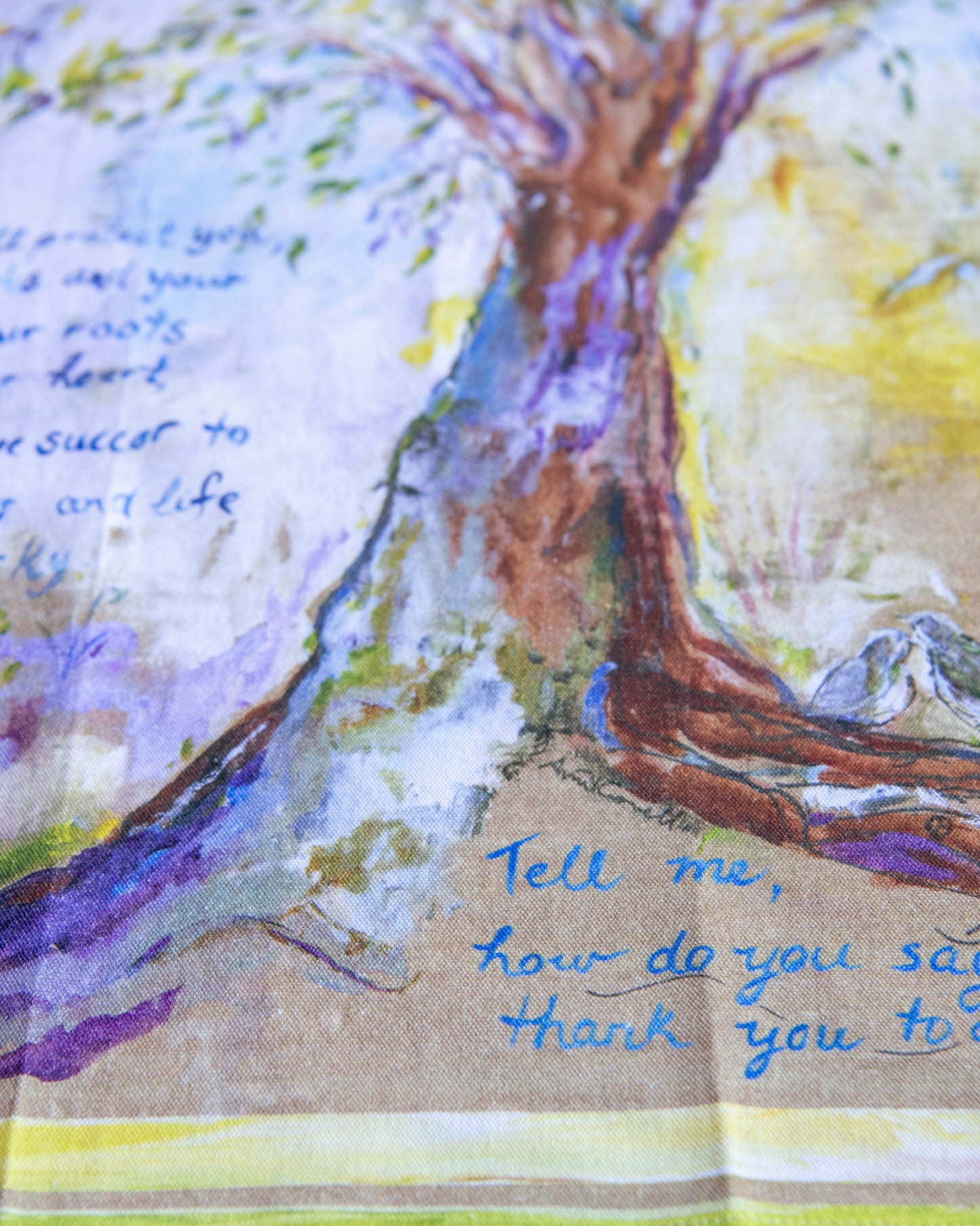 Thank You Tree Tea Towel