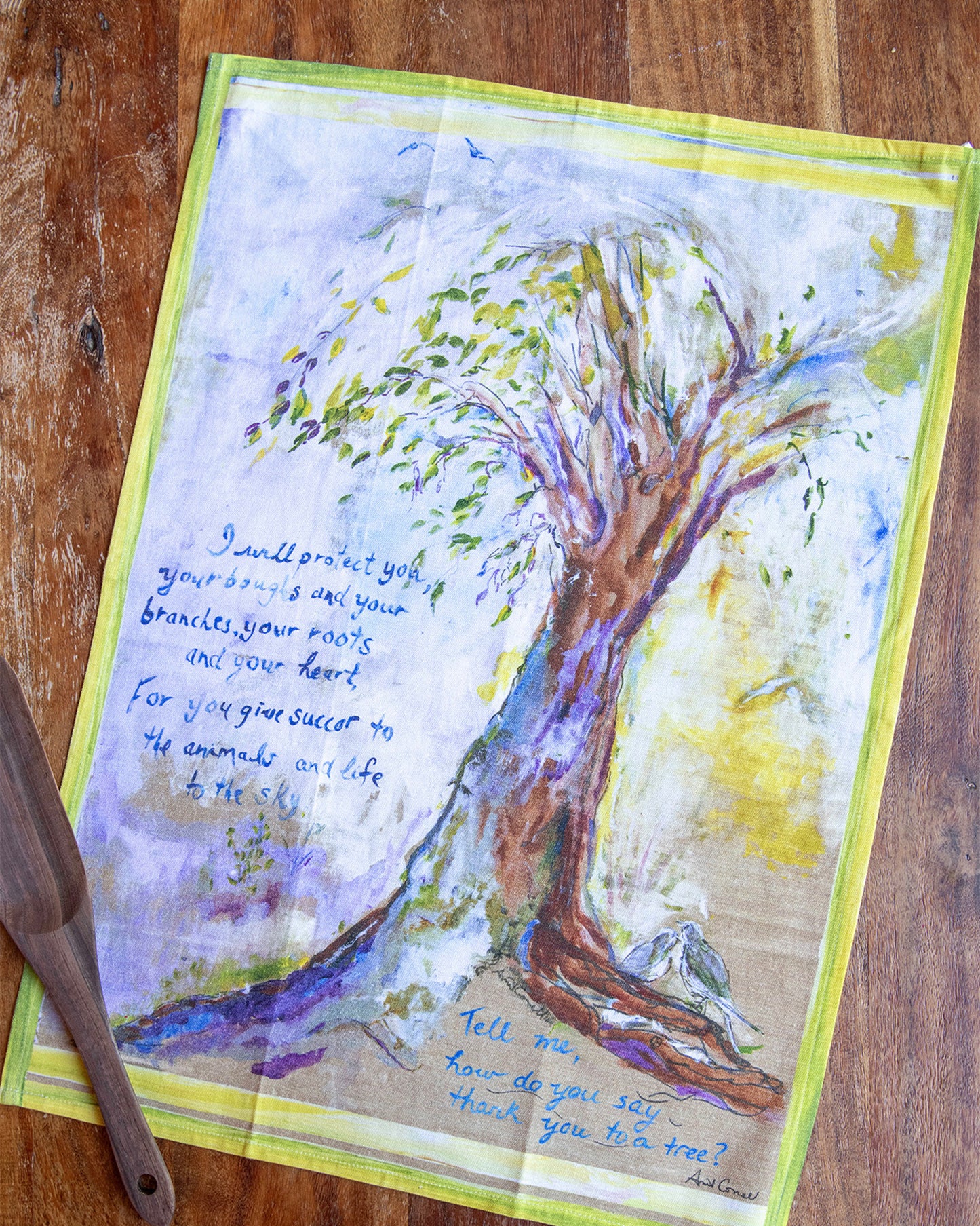 Thank You Tree Tea Towel