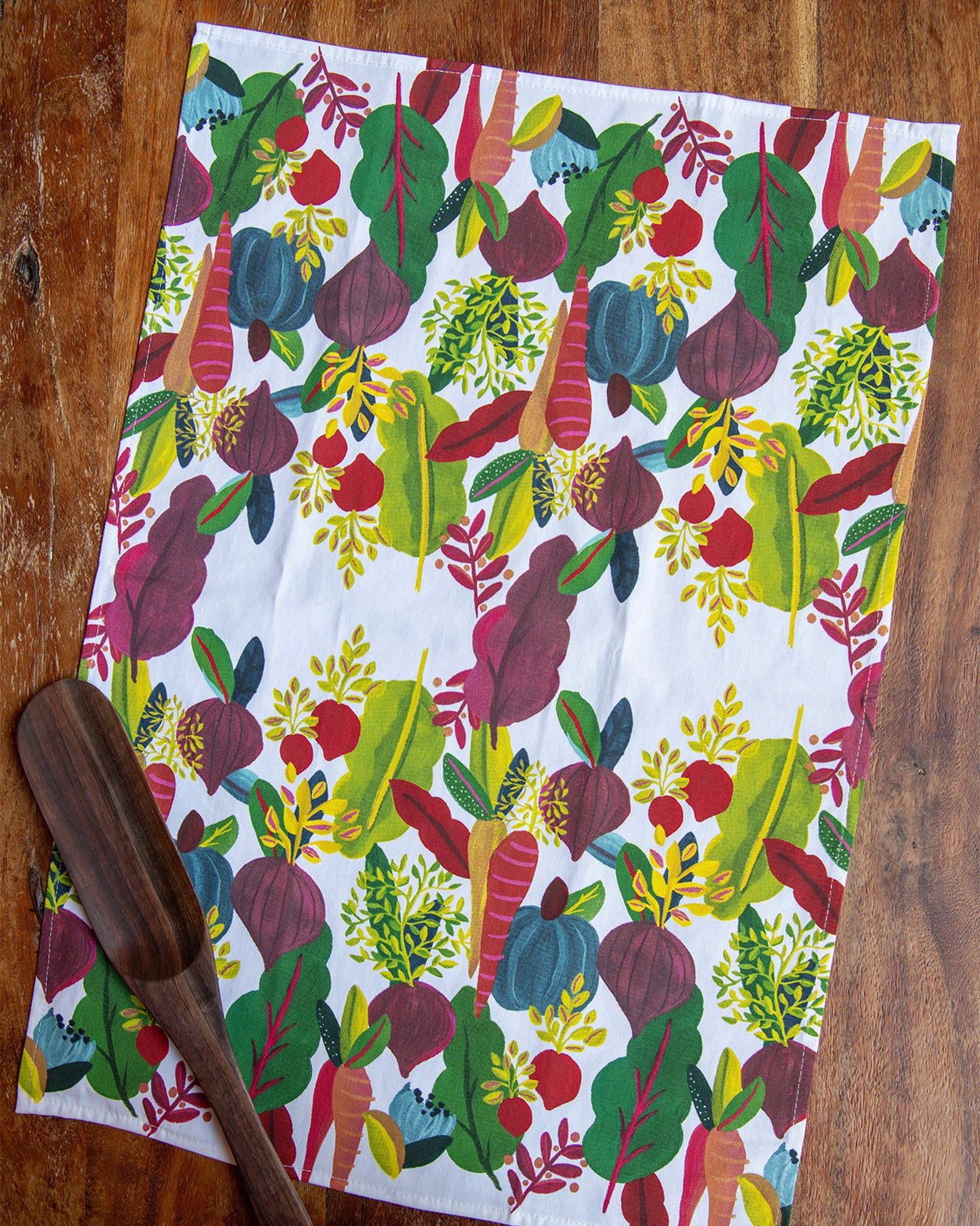 Eat Your Veggies Tea Towel