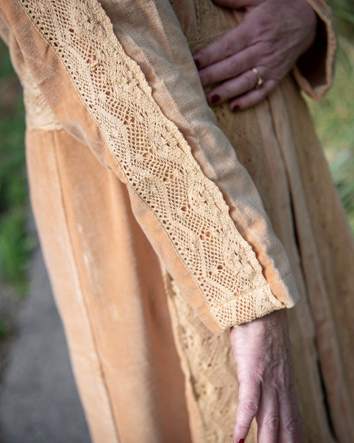 Ancient Lace Velvet Jacket