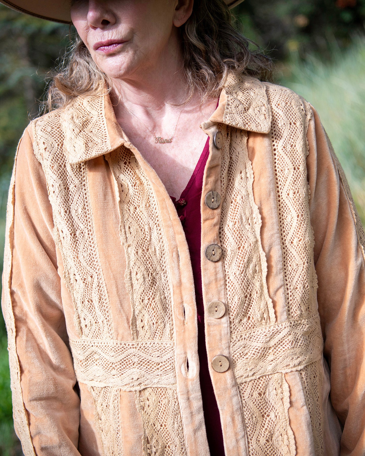 Ancient Lace Velvet Jacket