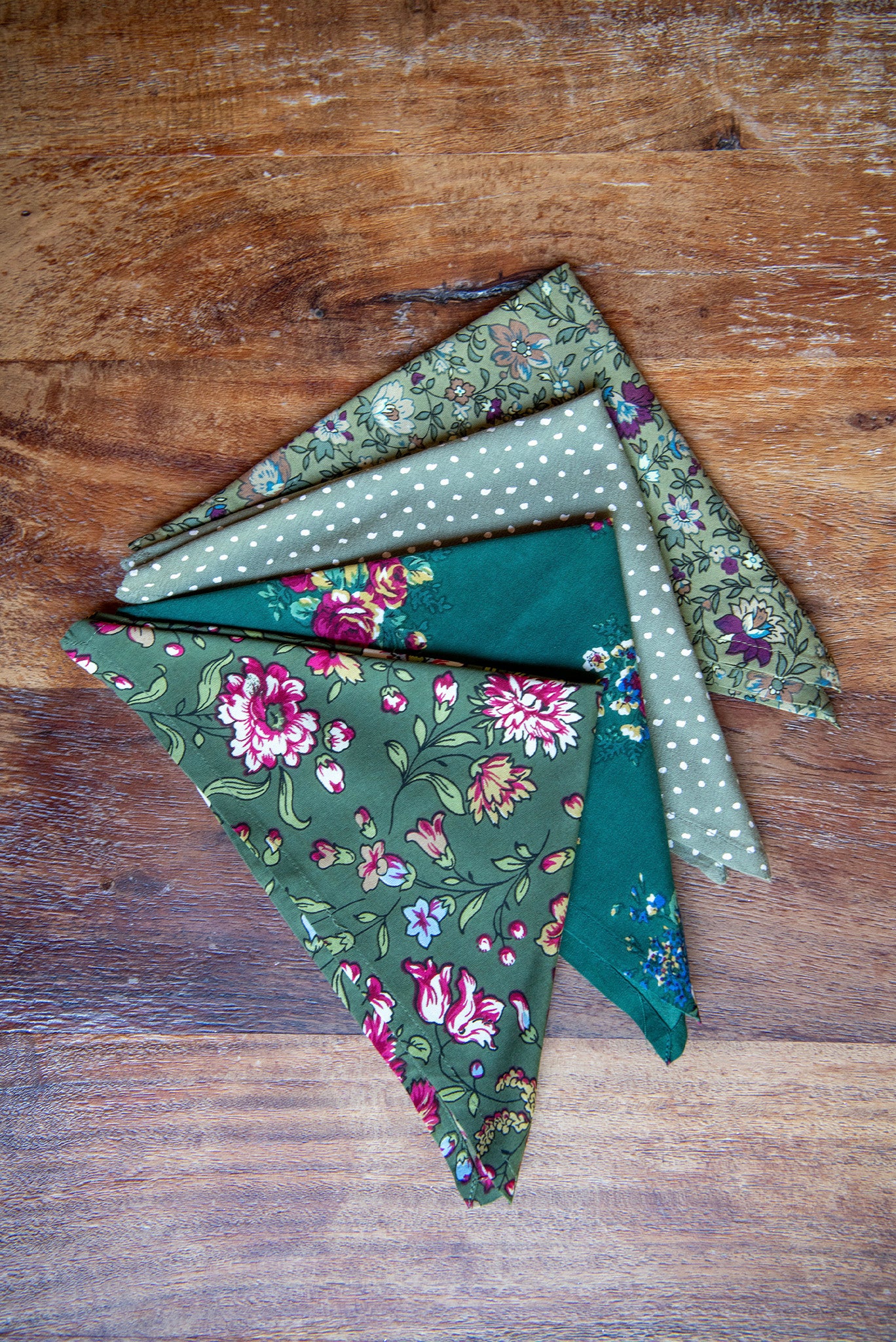 Woodland Patchwork Napkin Set, Set of 4