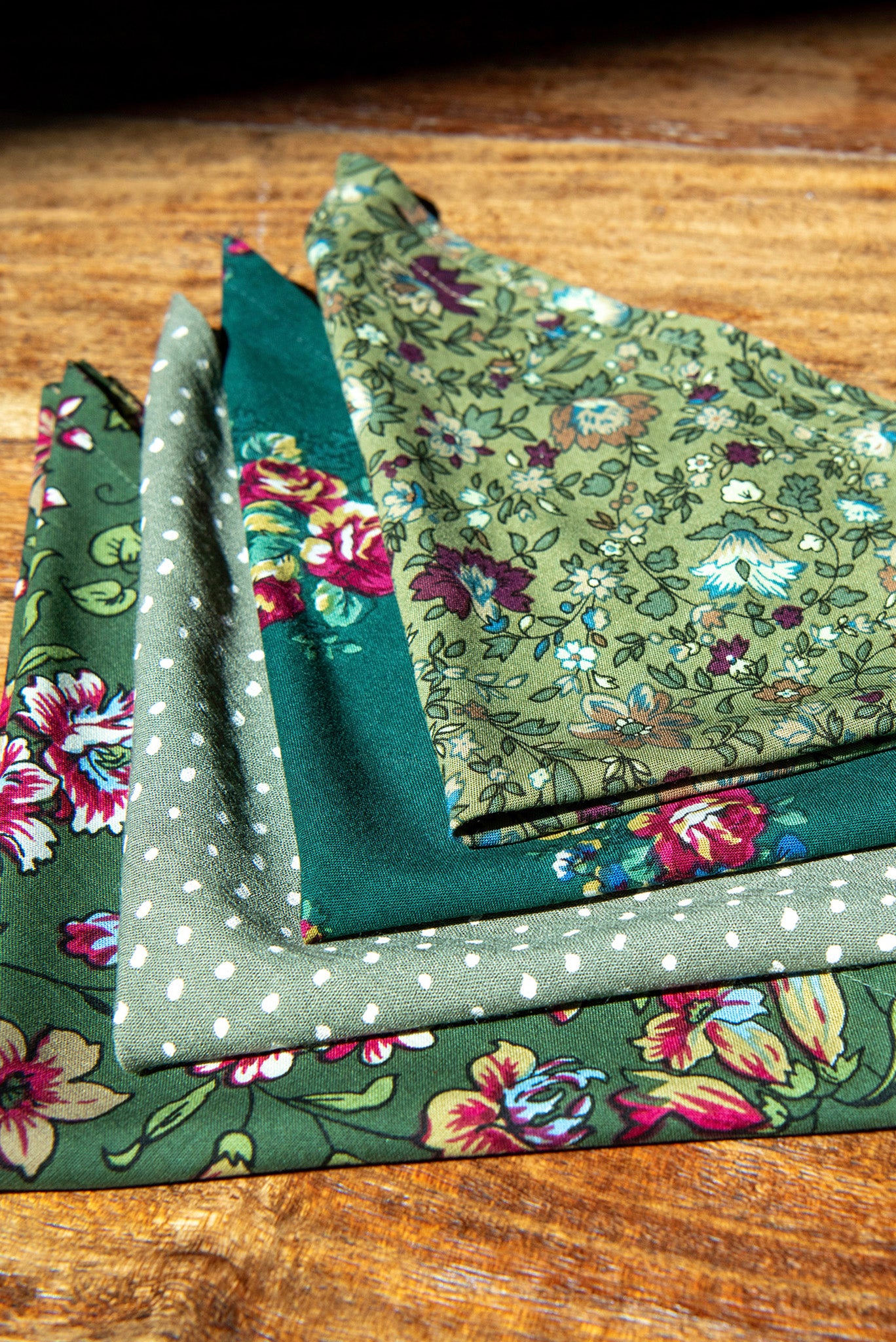 Woodland Patchwork Napkin Set, Set of 4