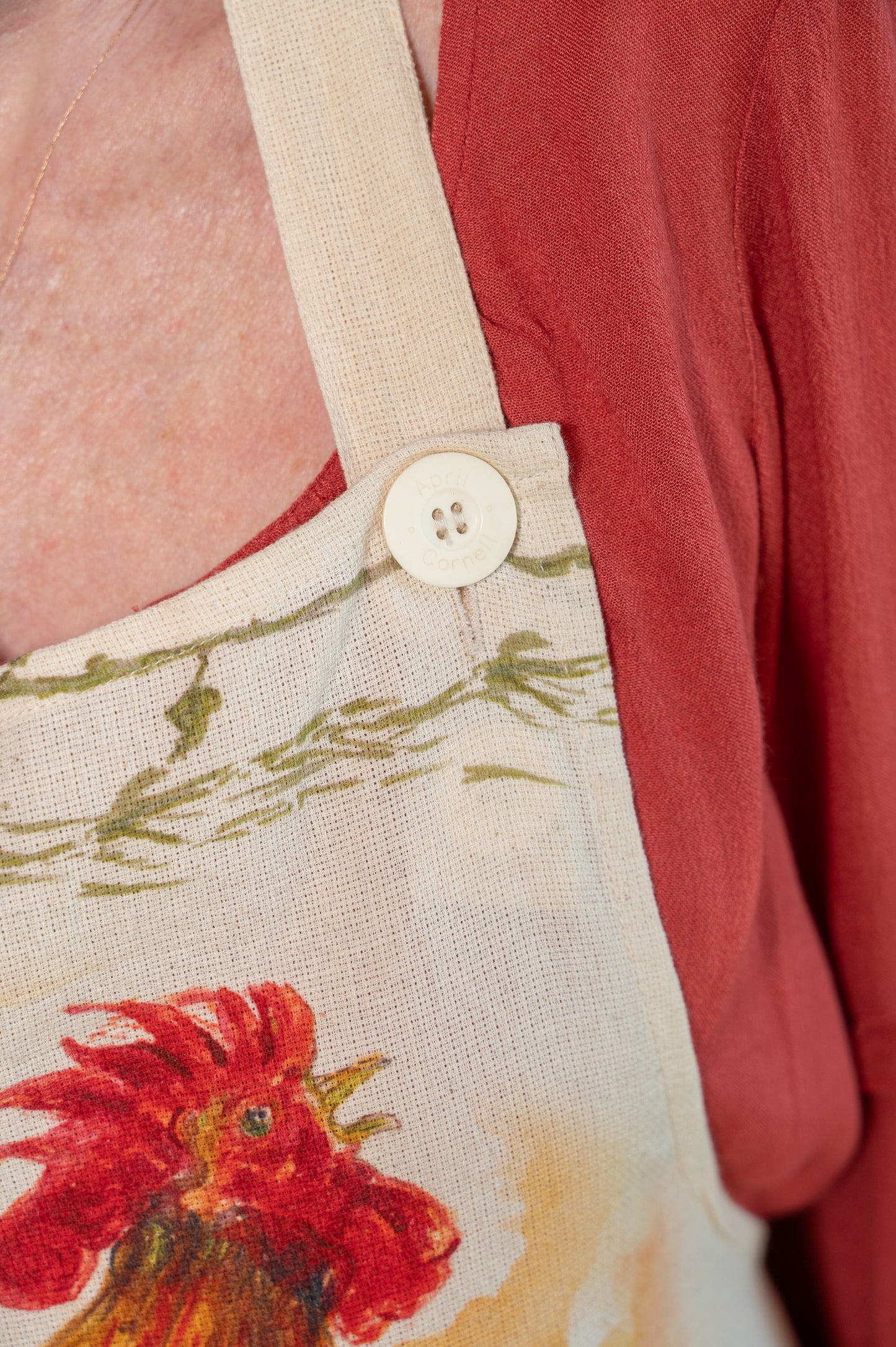 Rooster Watercolor Chef Apron