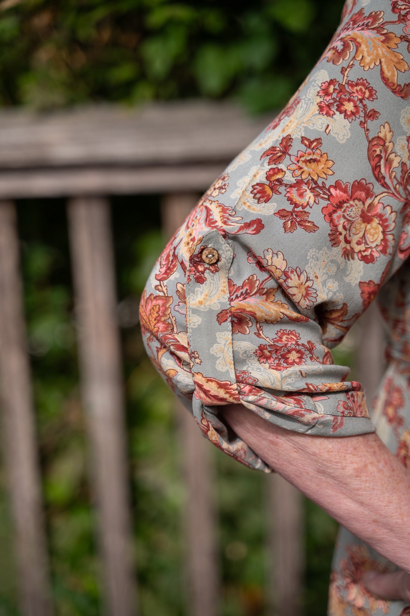 Rose Friendship Dress in Autumn Floral