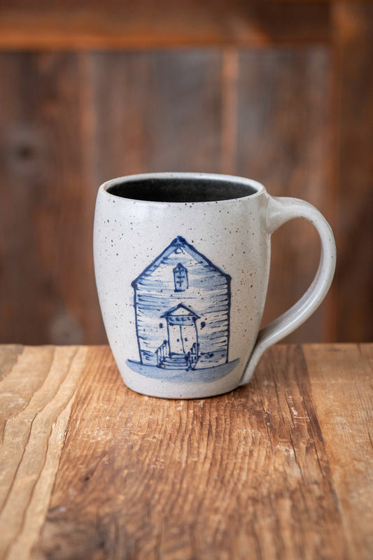 For Little House Lover's Cafe Mug - Schoolhouse