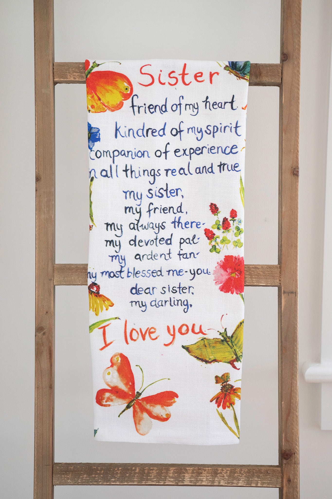 Prairie Sister's Poem Tea Towel