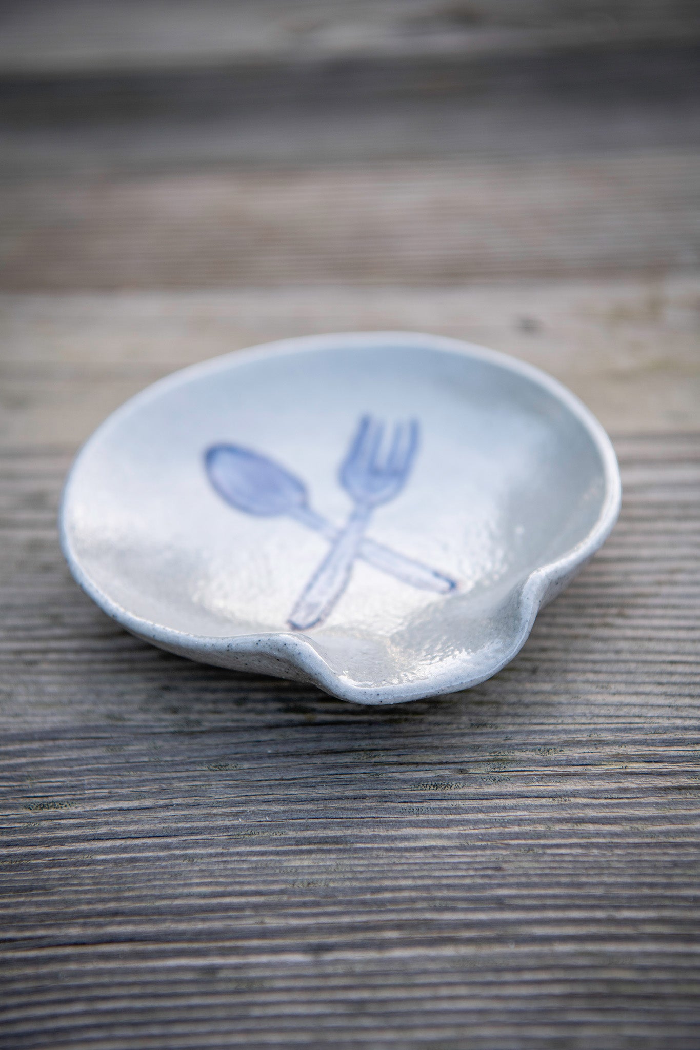 Limited-Edition '50 Years on the Prairie' Spoon Rest - Spoon & Fork