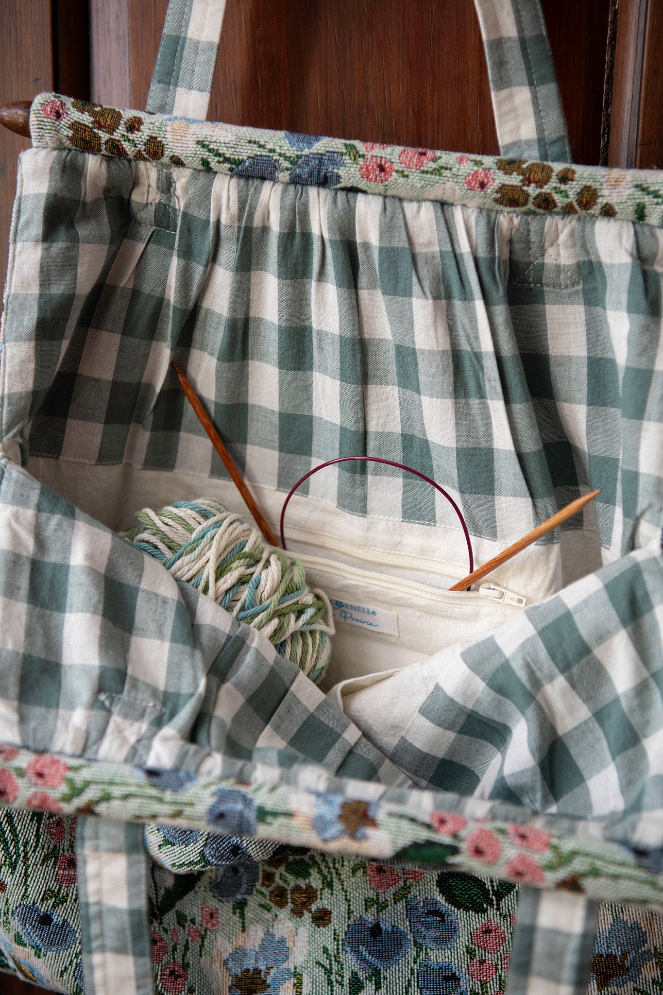 Spring Meadow Knitting Bag