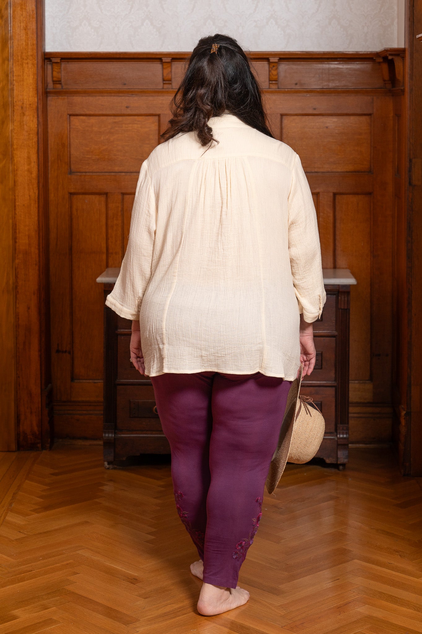 Tapestry Legging in Plum