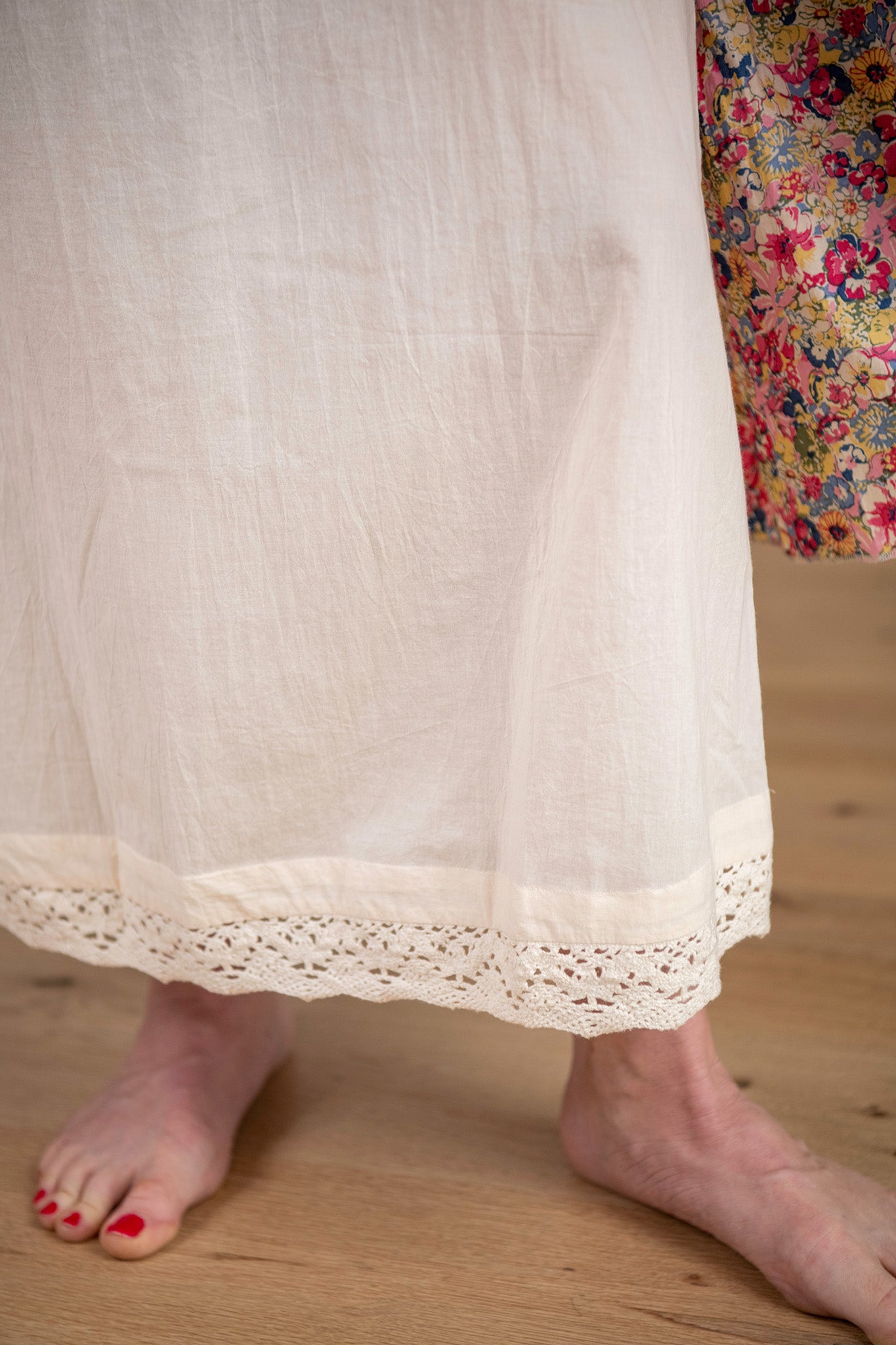 Timeless Touch Half Slip Set —Long & Short in Ecru