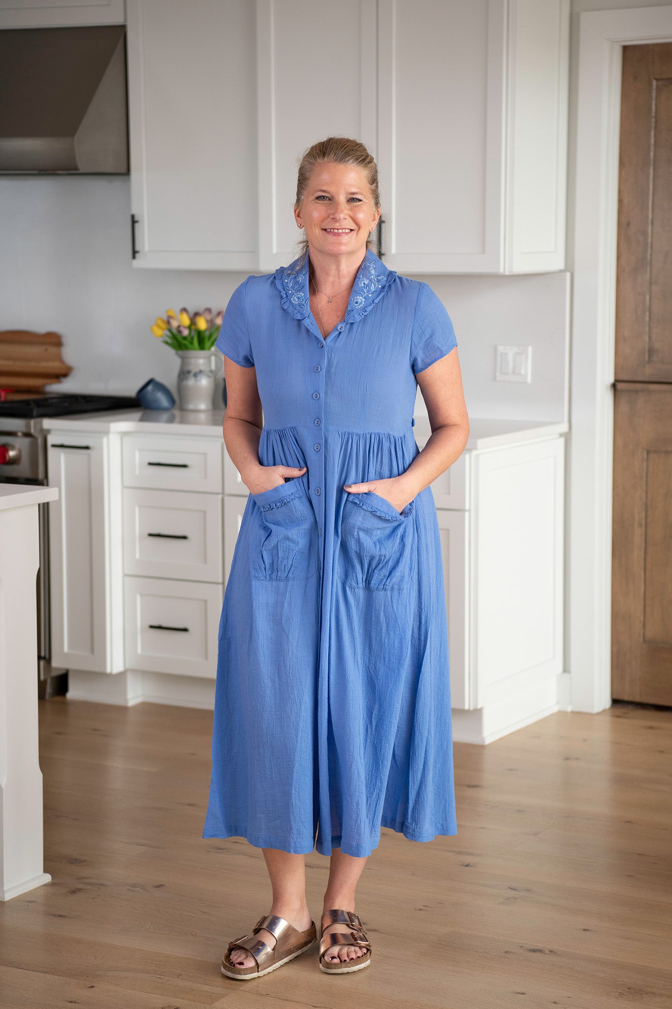 Valencia Dress in Blue