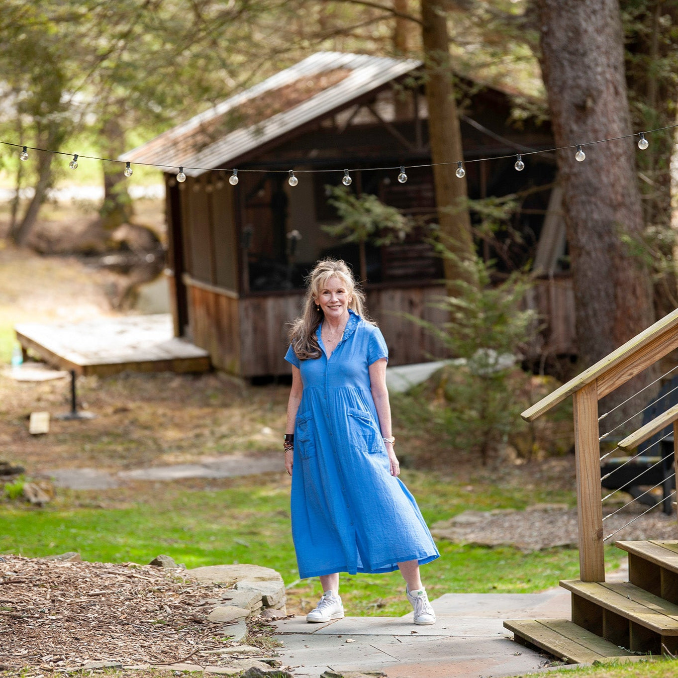 Valencia Dress in Blue