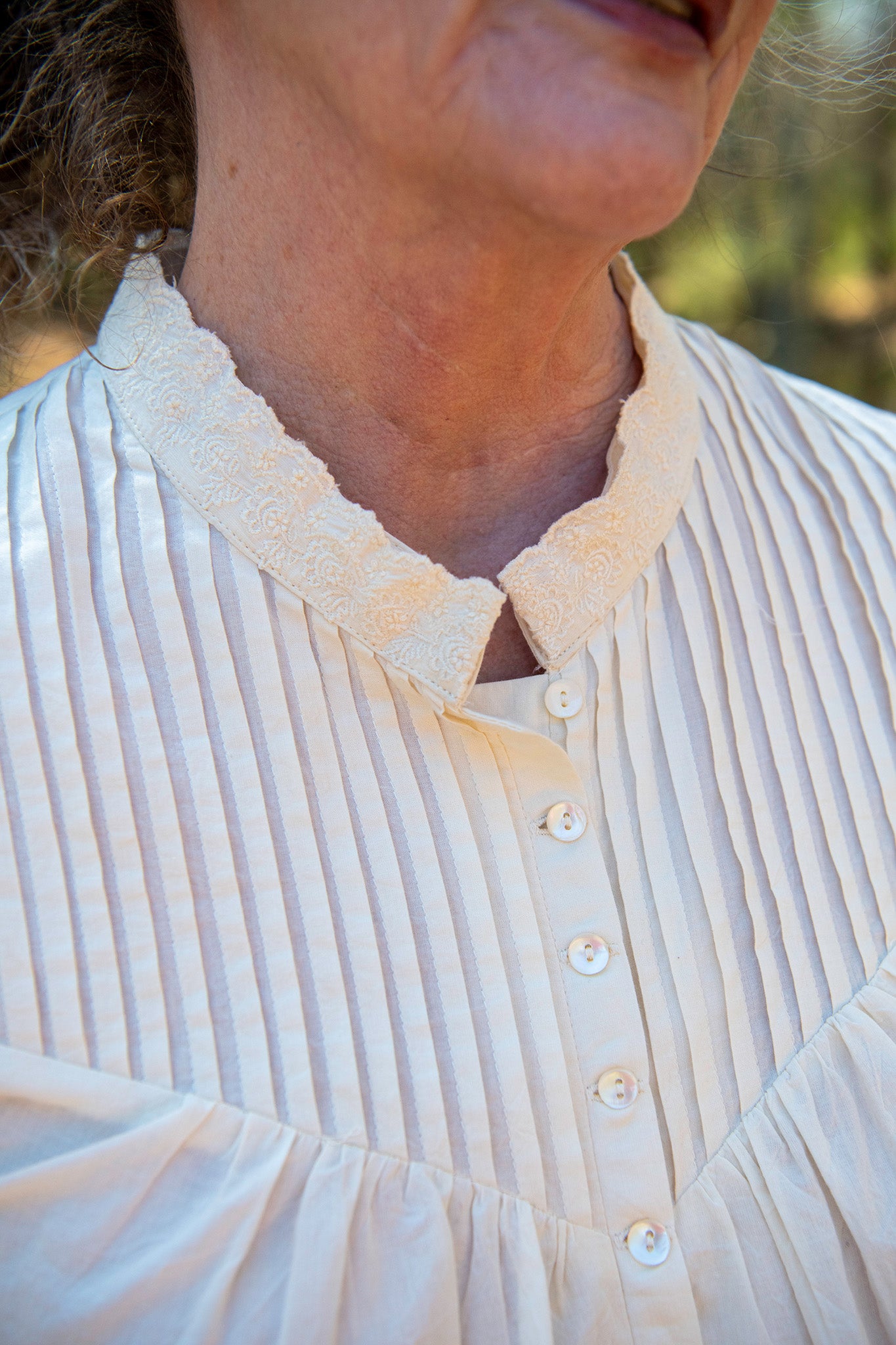 Victorian Blouse in Ecru