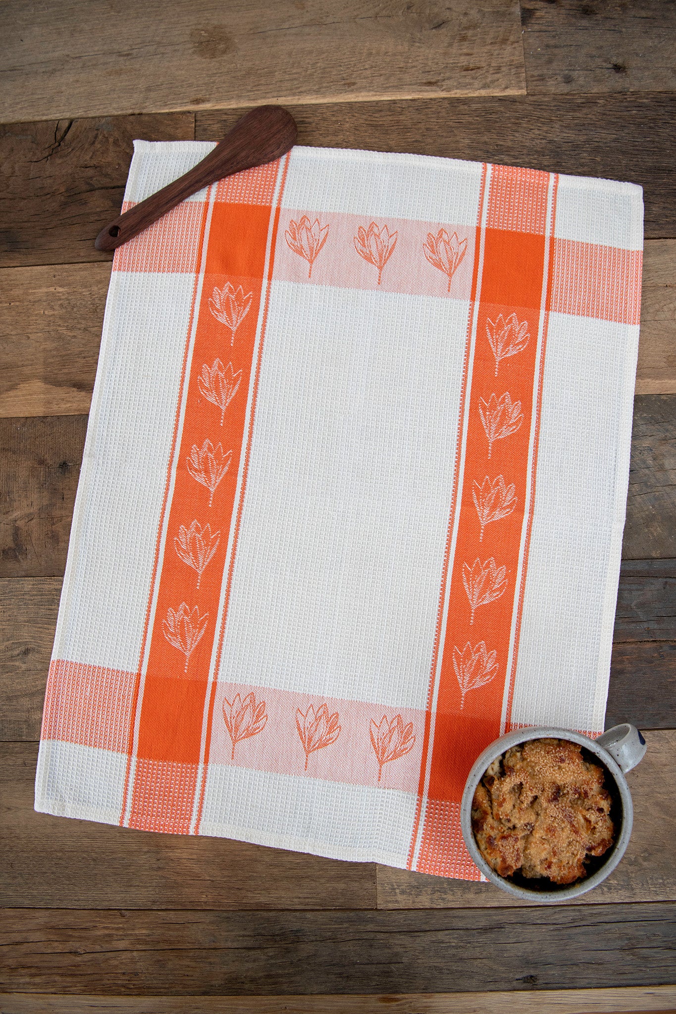 Flower Jacquard Tea Towels, Set of 3