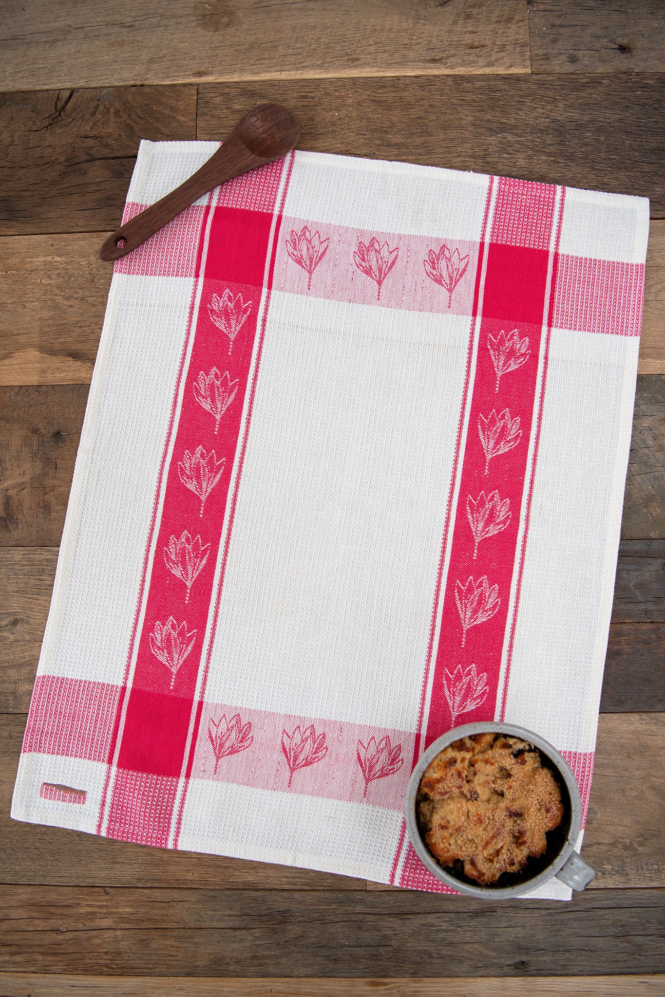Flower Jacquard Tea Towels, Set of 3