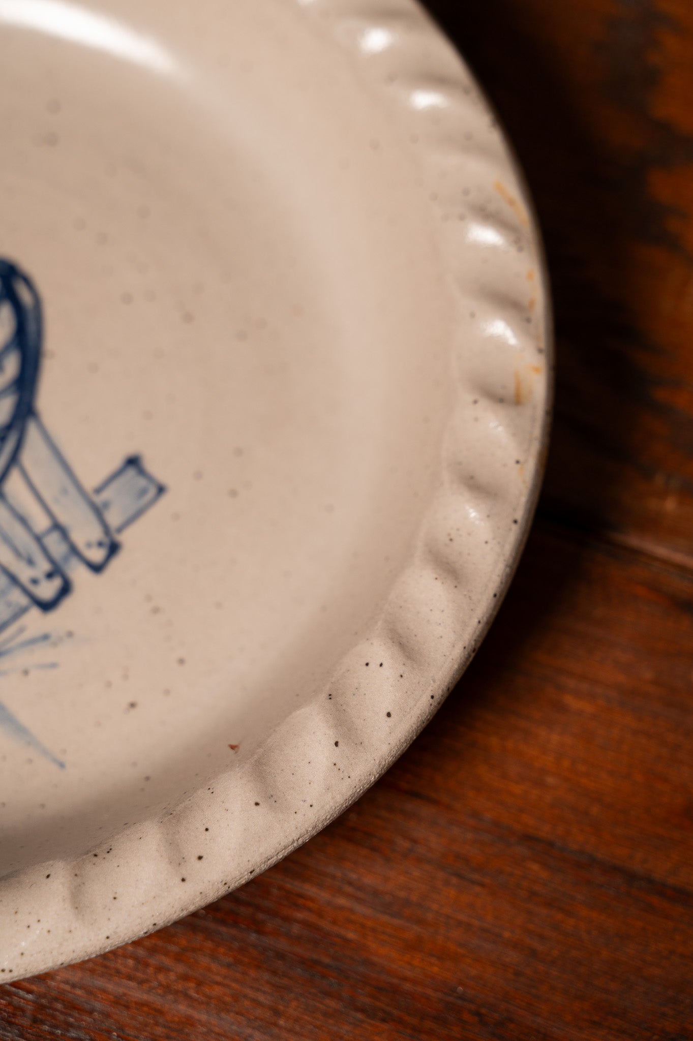 Little House Lovers Wagon Wheel Pie Dish