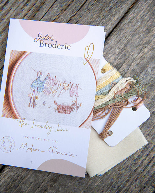 The Clothes Line Embroidery Kit