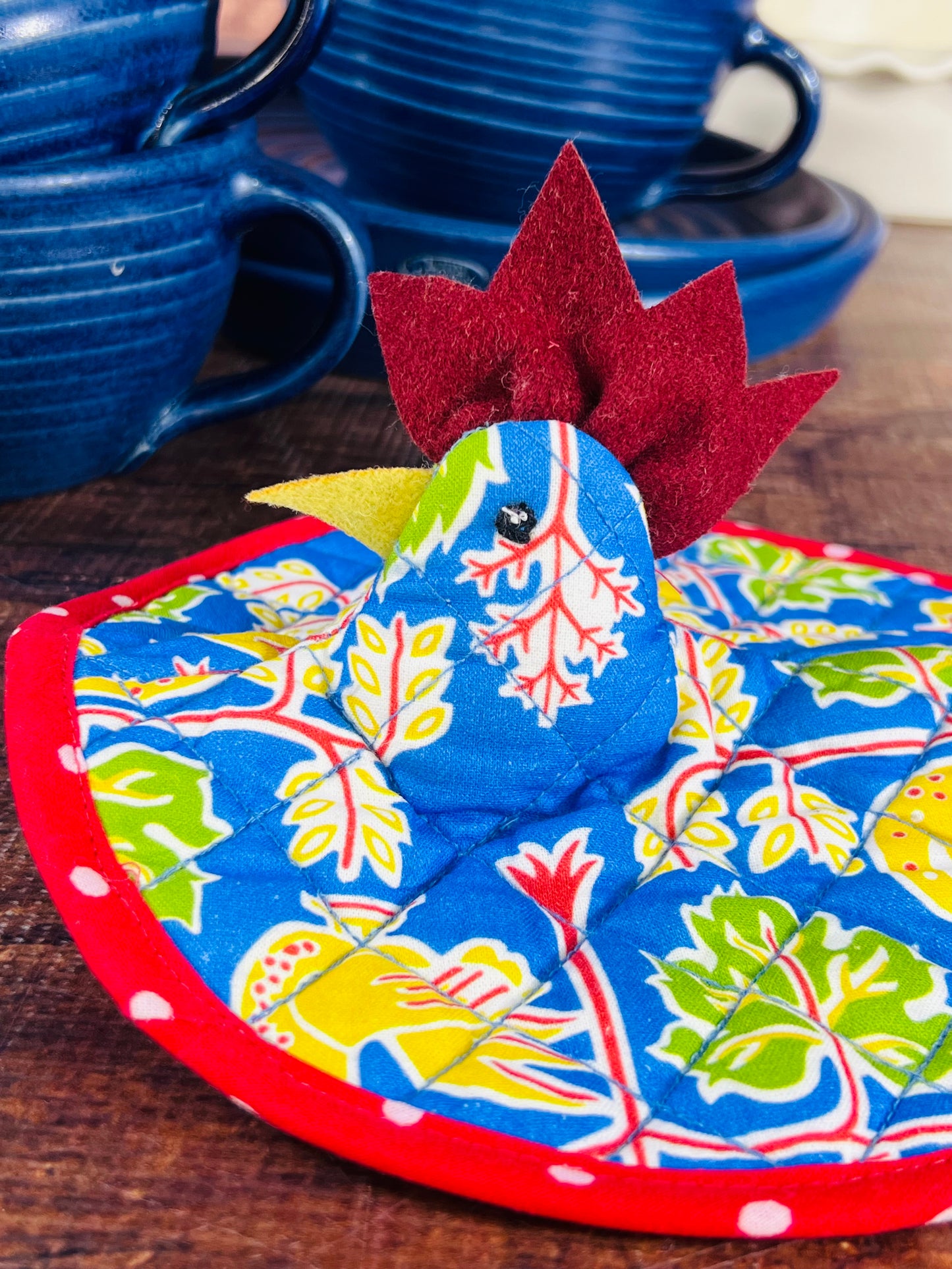 Chicken at Home Happy Hen Potholder