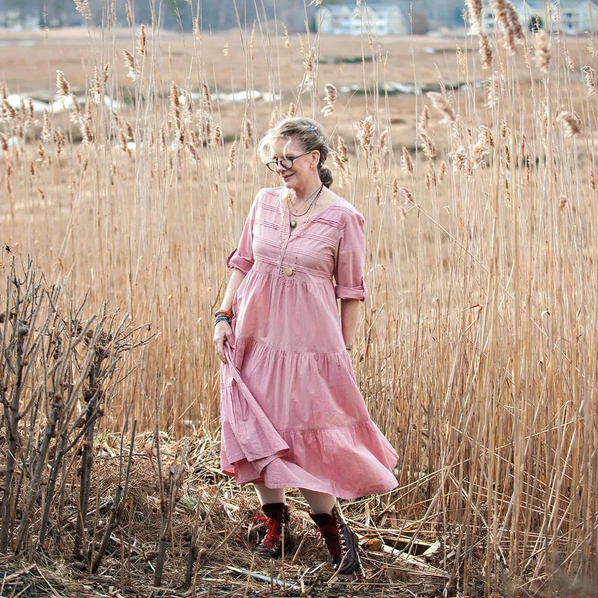 The Friendship Dress in Sunwashed Rose