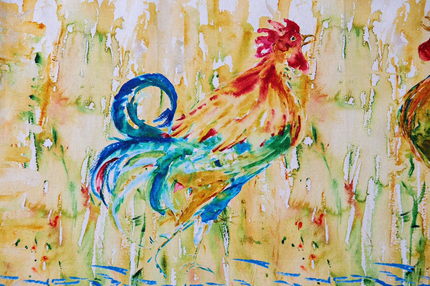 Painterly Rooster Tablecloth