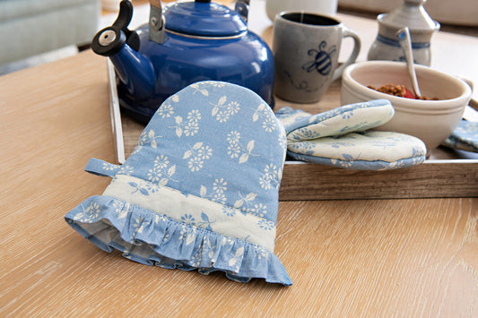 Ditsy Daisy Mini Potholder Mitts, Set of 2