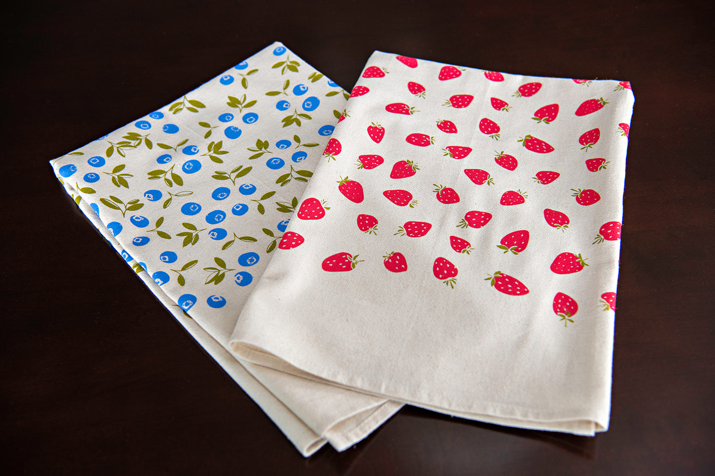 I Love You Berry Much Towels, Set of 2