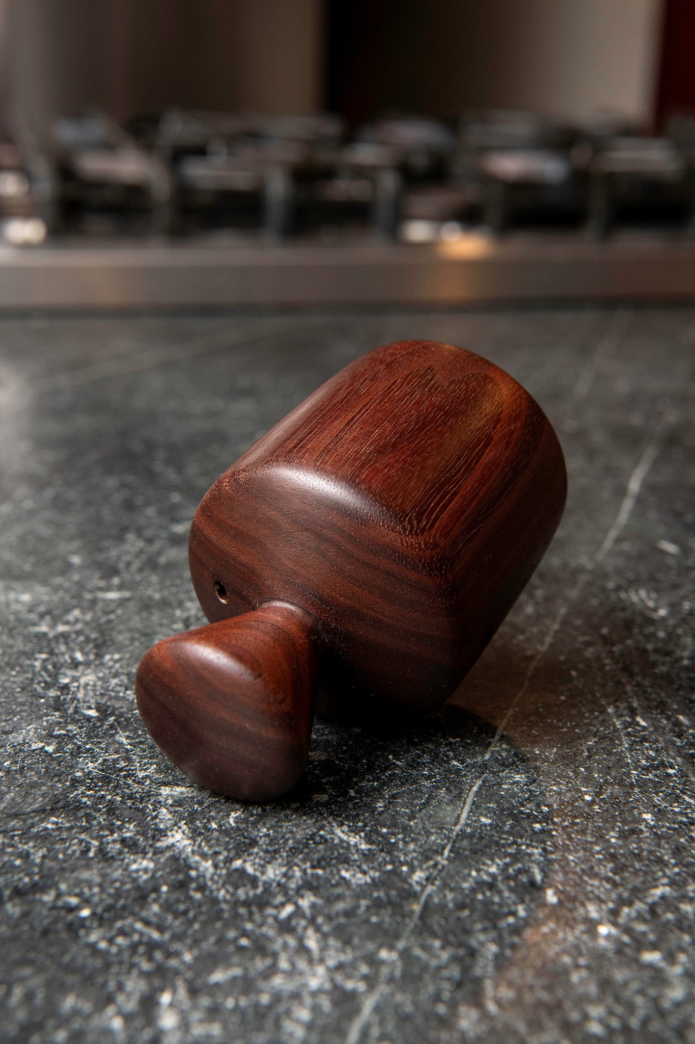 Wooden Biscuit Cutter in Walnut