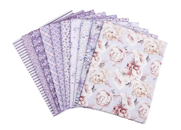 Daybreak on the Prairie 1 Yard Bundle Purple, 10 Pcs.