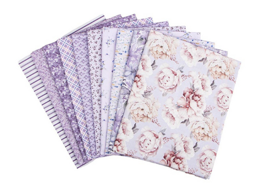 Daybreak on the Prairie 1 Yard Bundle Purple, 10 Pcs.